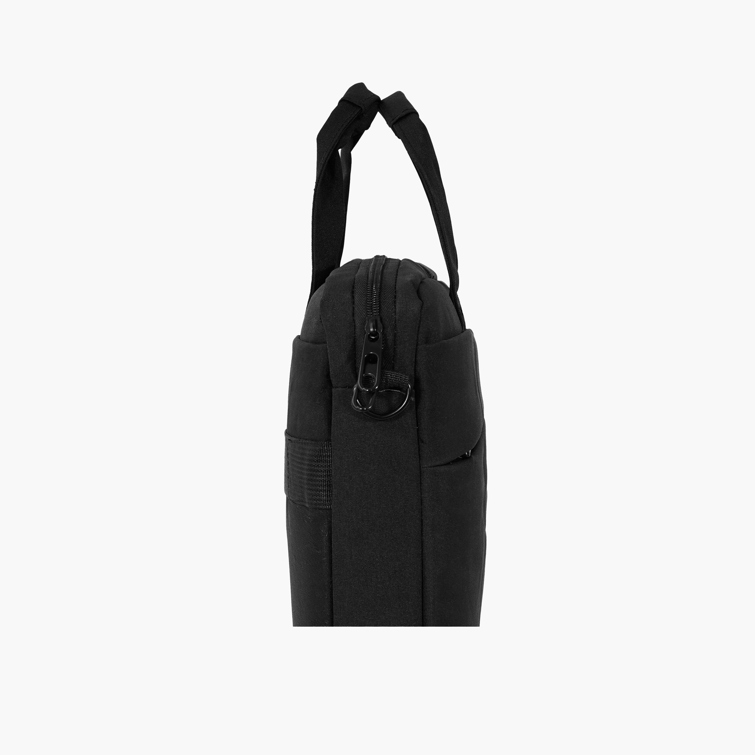 Para John Textured Double Handle Laptop Bag with Zipper Closure and Detachable Strap-men-bags-image-4