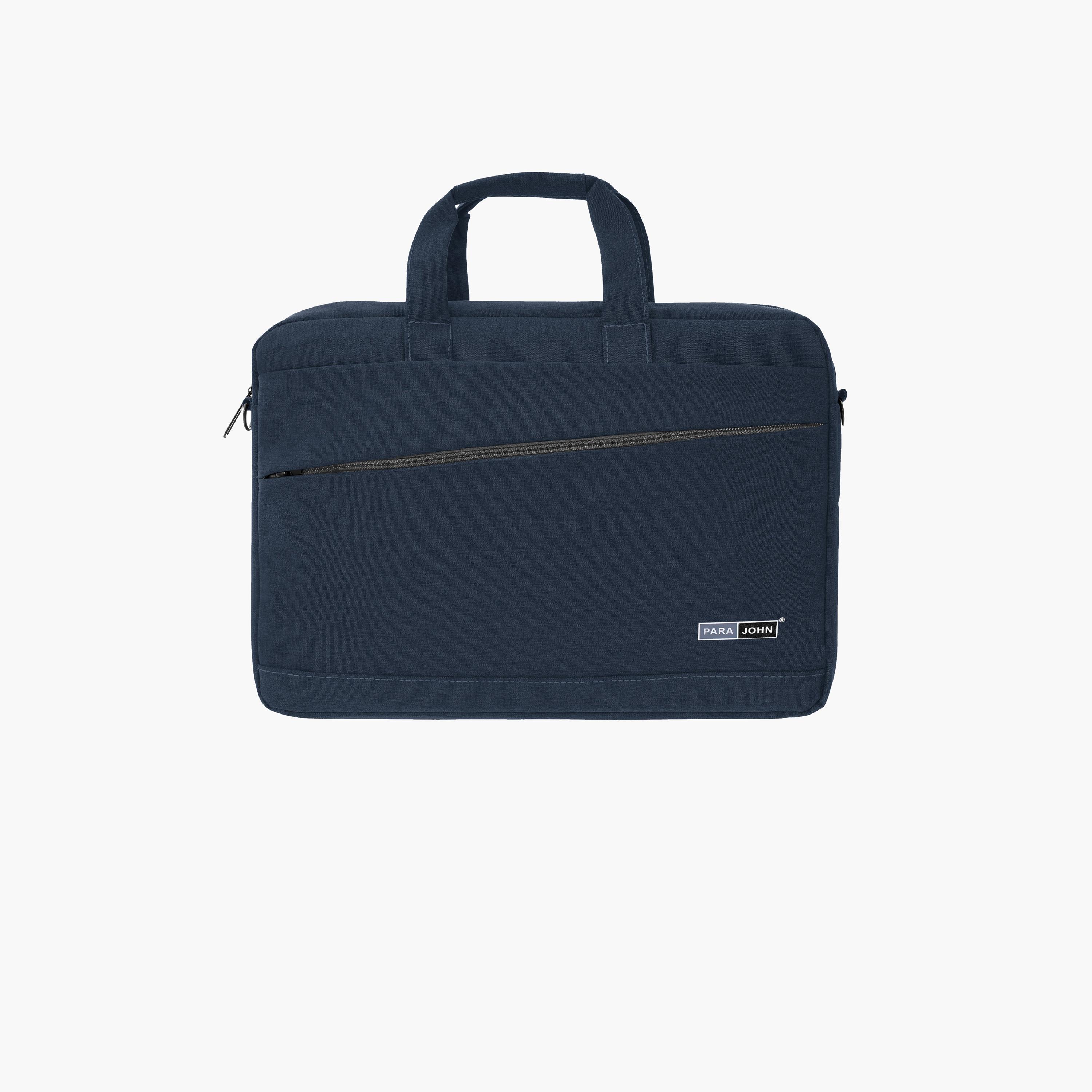 باراجون- شنطة كمبيوتر محمول بمقبض مزدوج مع سحاب للإغلاق وحزام قابل للإزالة-men-bags-image-11