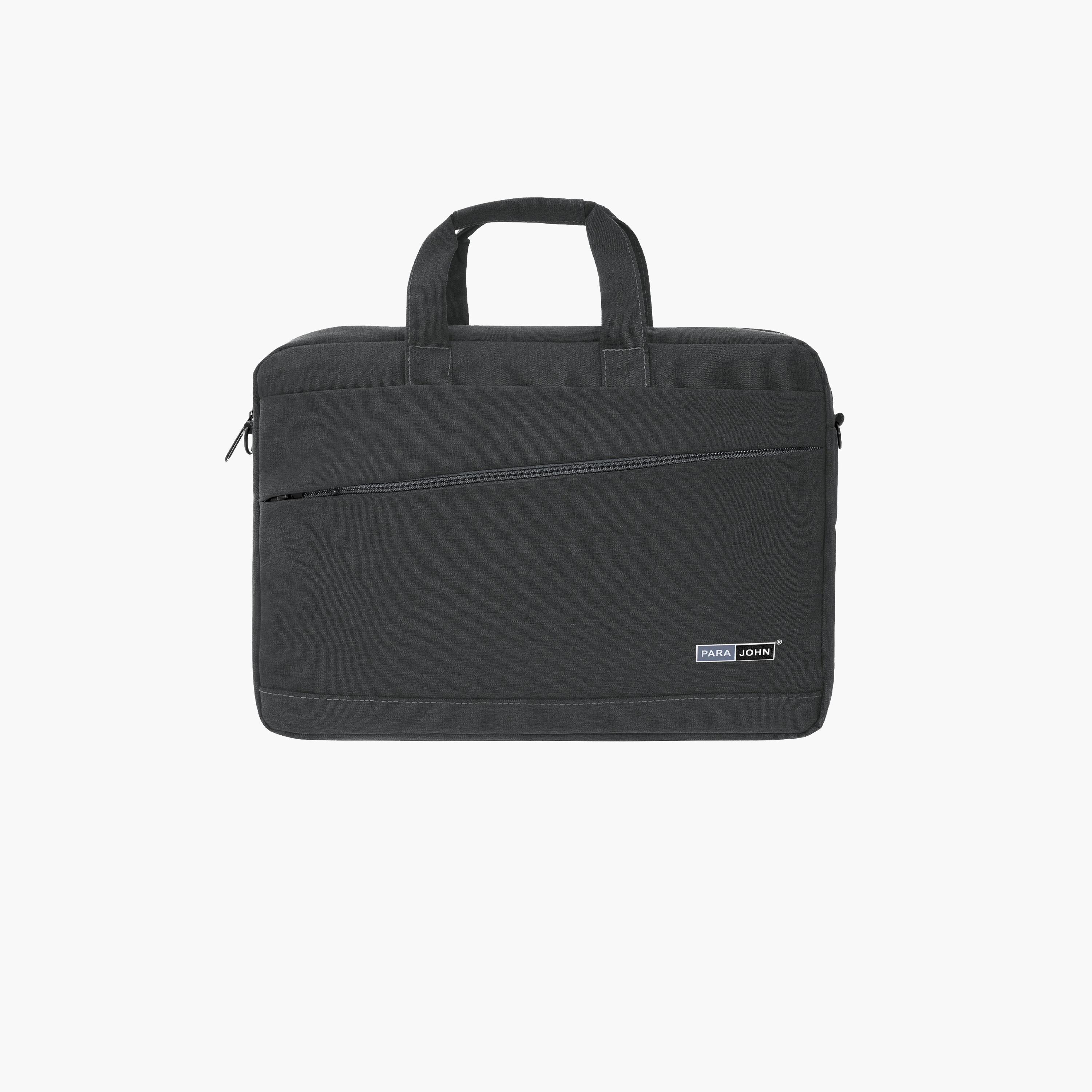 باراجون- شنطة كمبيوتر محمول بمقبض مزدوج مع سحاب للإغلاق وحزام قابل للإزالة-men-bags-image-6