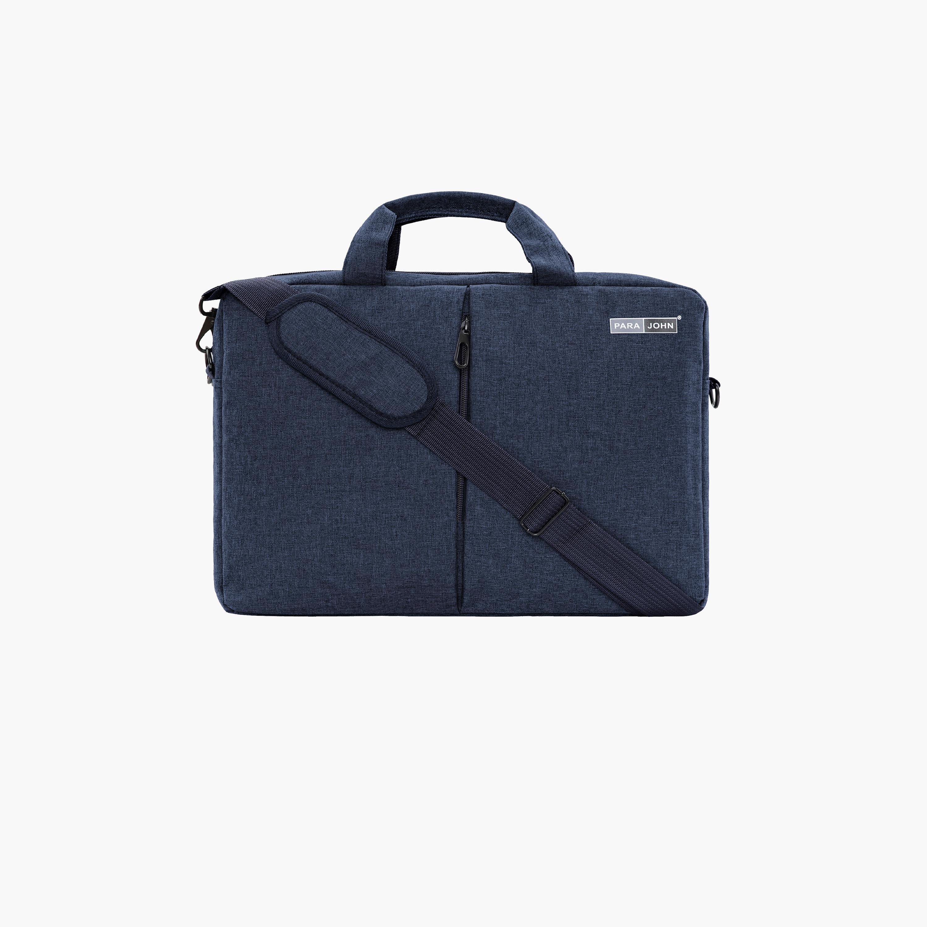 باراجون- شنطة كمبيوتر محمول بمقبض مزدوج مع سحاب للإغلاق وحزام قابل للإزالة-men-bags-image-11