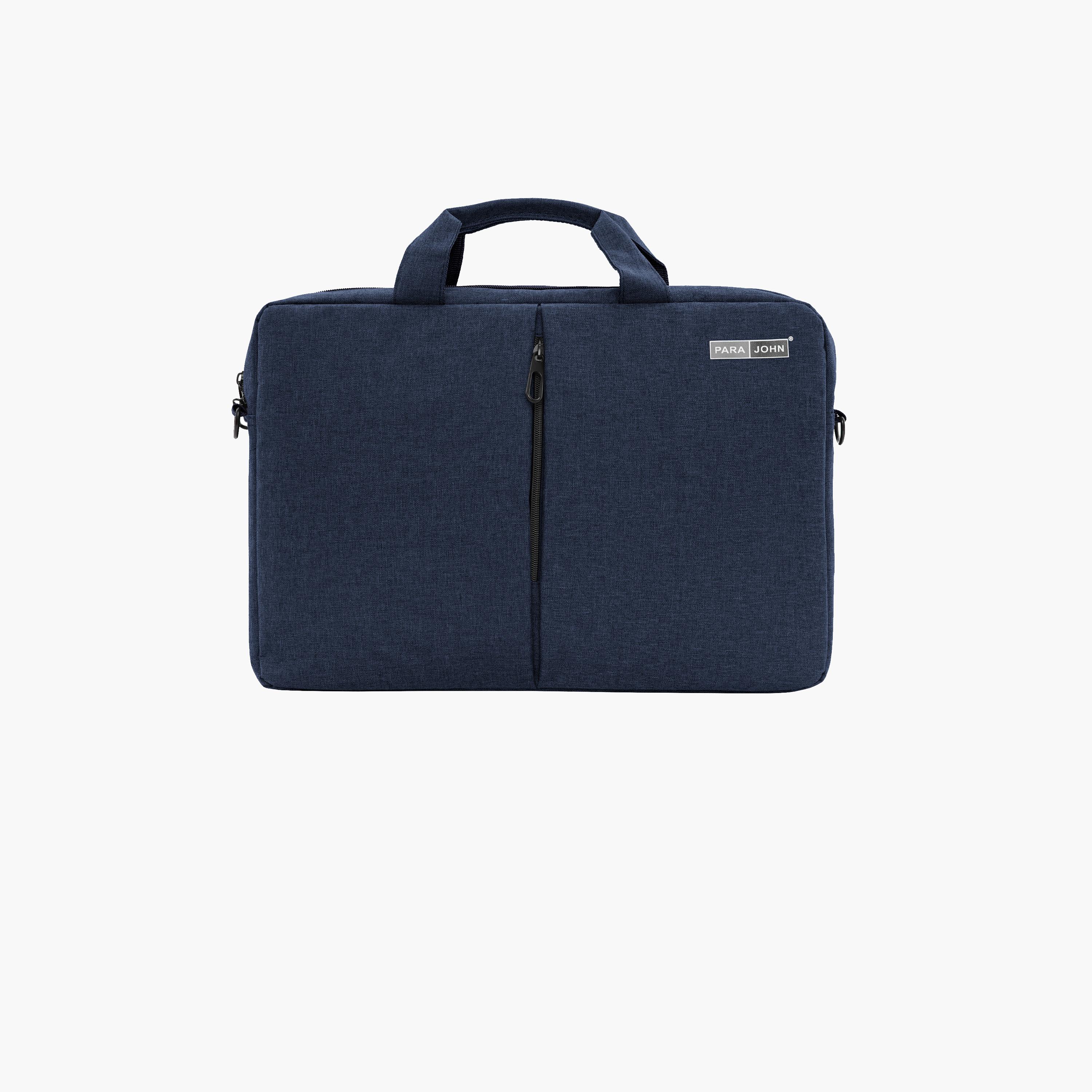 باراجون- شنطة كمبيوتر محمول بمقبض مزدوج مع سحاب للإغلاق وحزام قابل للإزالة-men-bags-image-12