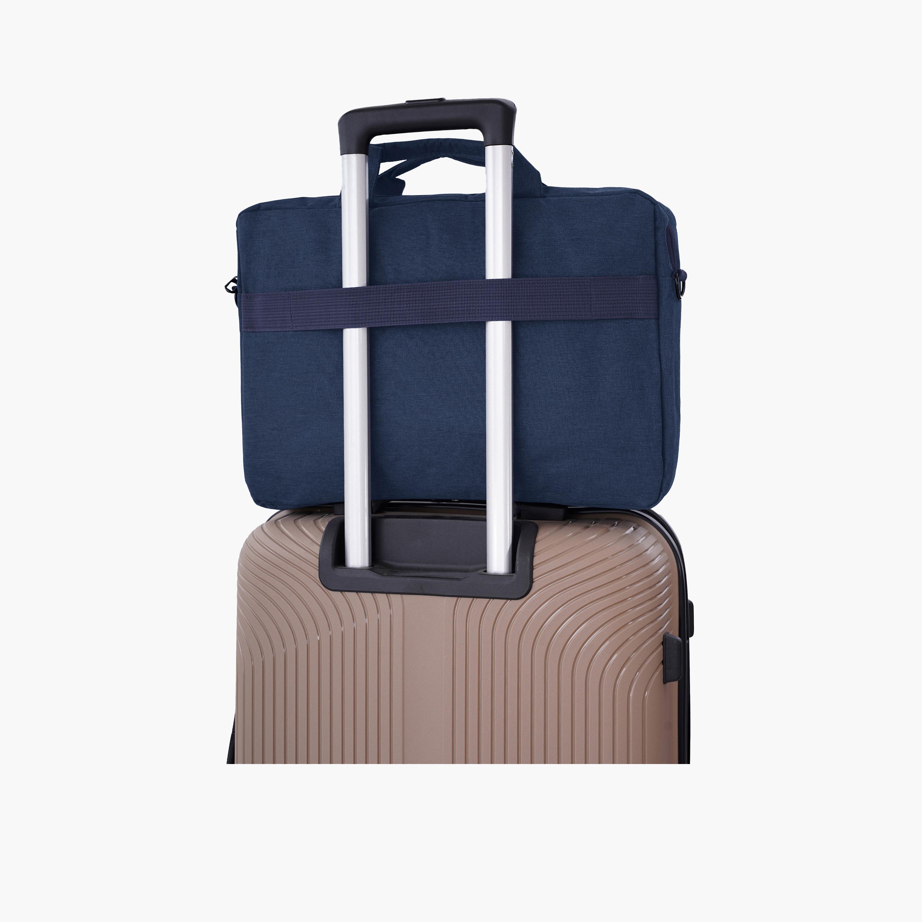 باراجون- شنطة كمبيوتر محمول بمقبض مزدوج مع سحاب للإغلاق وحزام قابل للإزالة-men-bags-image-15