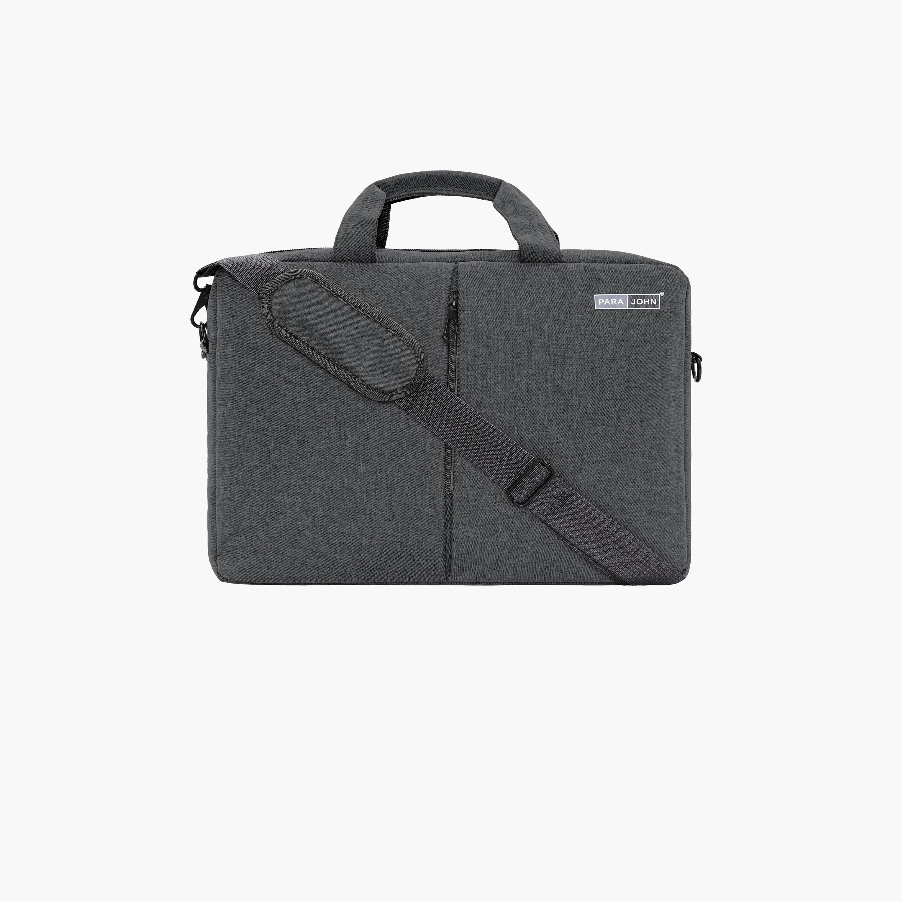 باراجون- شنطة كمبيوتر محمول بمقبض مزدوج مع سحاب للإغلاق وحزام قابل للإزالة-men-bags-image-6