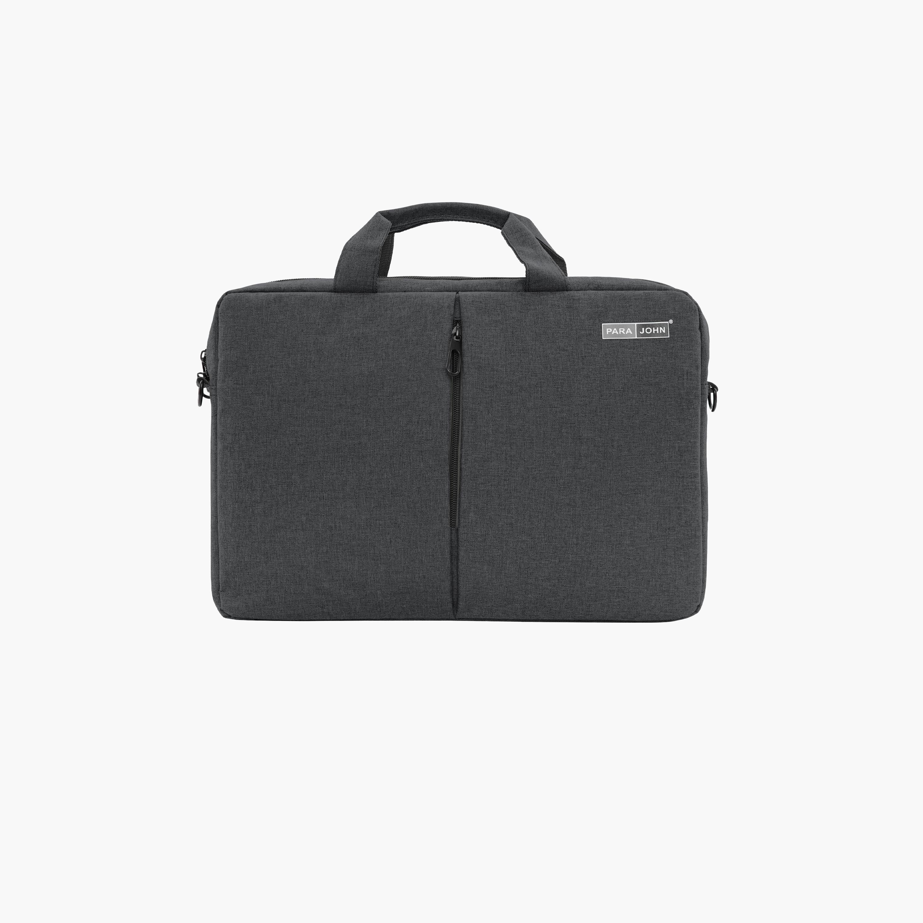 باراجون- شنطة كمبيوتر محمول بمقبض مزدوج مع سحاب للإغلاق وحزام قابل للإزالة-men-bags-image-7