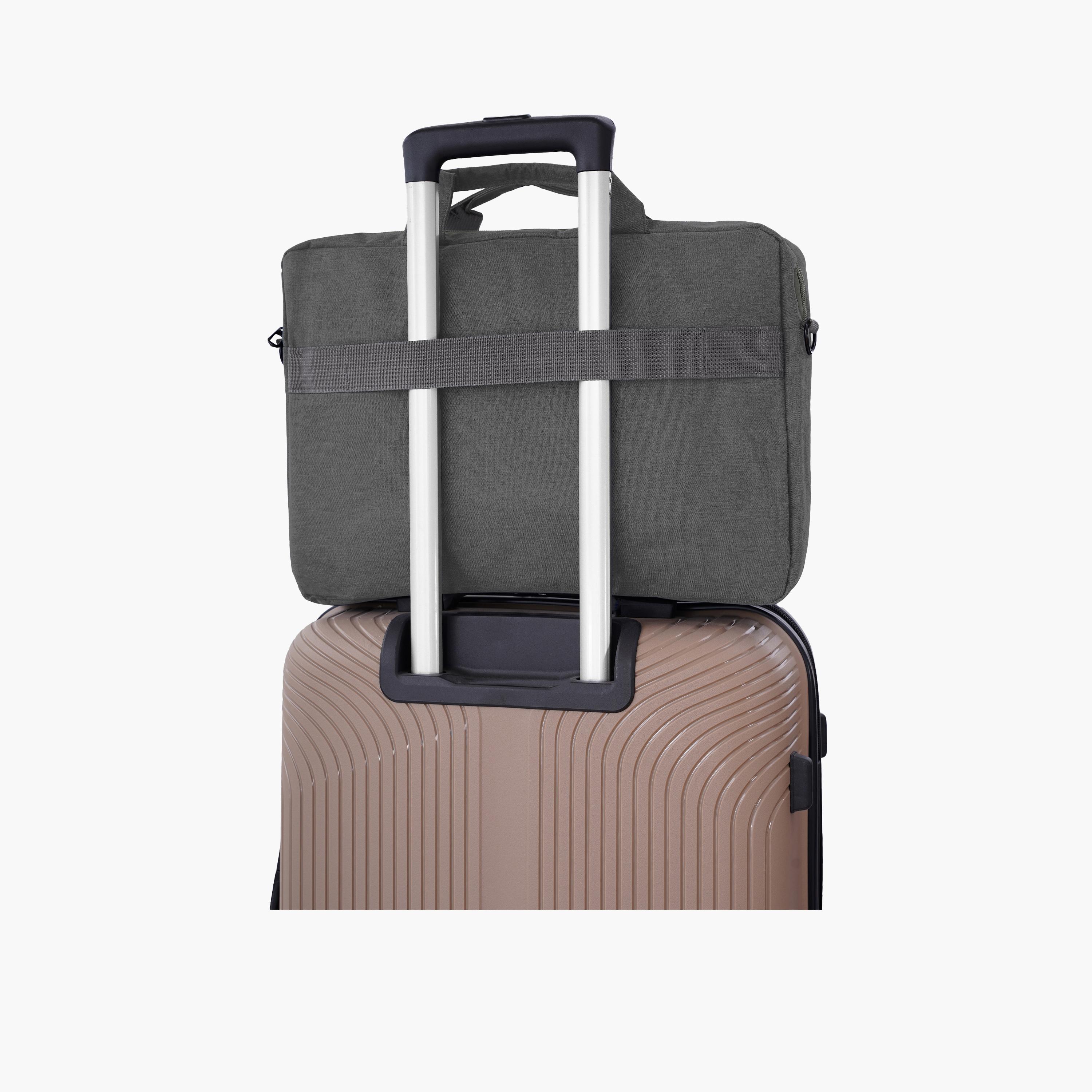 باراجون- شنطة كمبيوتر محمول بمقبض مزدوج مع سحاب للإغلاق وحزام قابل للإزالة-men-bags-image-9