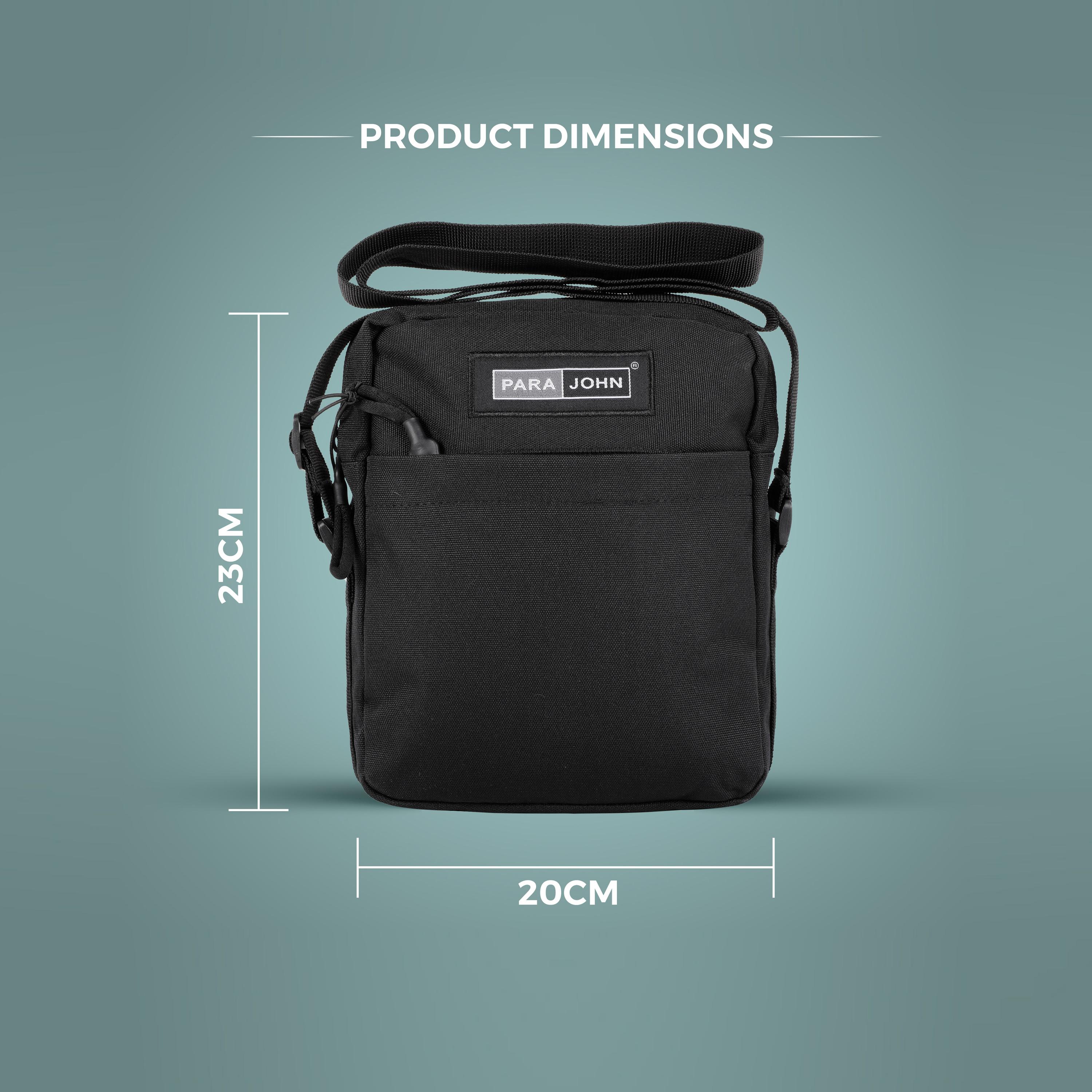 باراجون- شنطة كروس منقوشة مع سحاب للإغلاق وحزام قابل للتعديل-men-bags-image-5