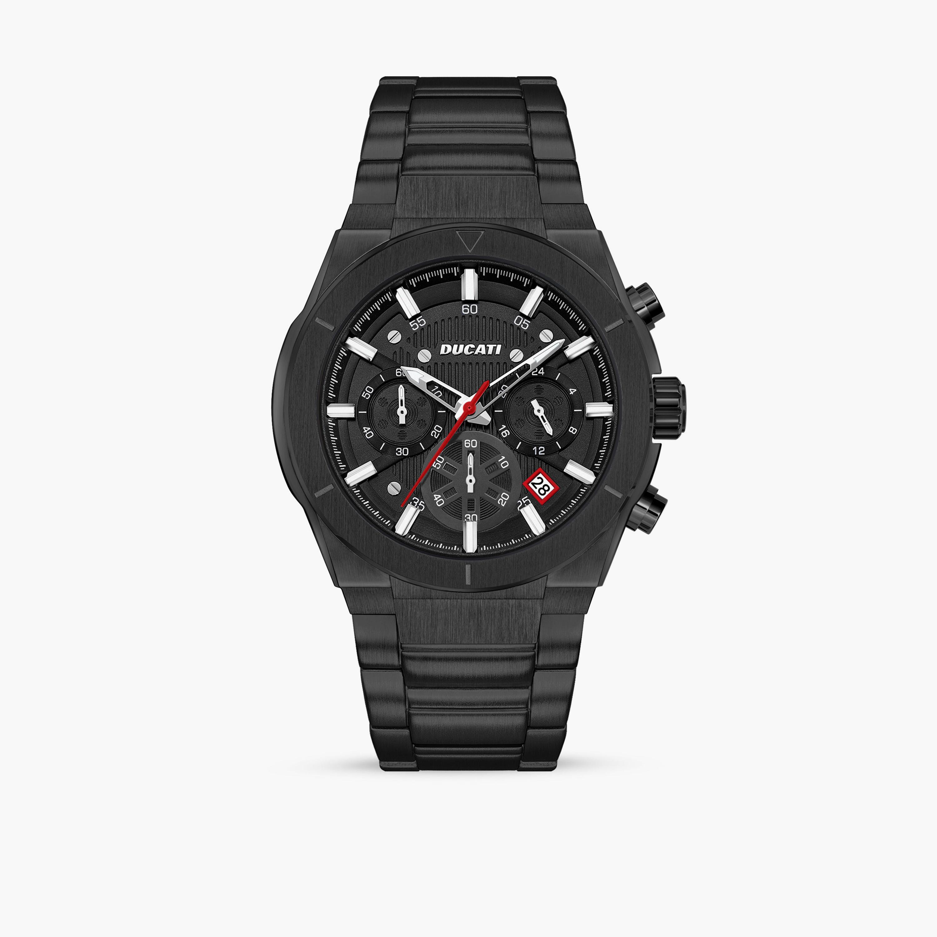 Ducati Men's 44 MM Black Chronograph Stainless Steel Strap Watch | DTWGI0000905-men-watchesandjewellery-watches-image-1