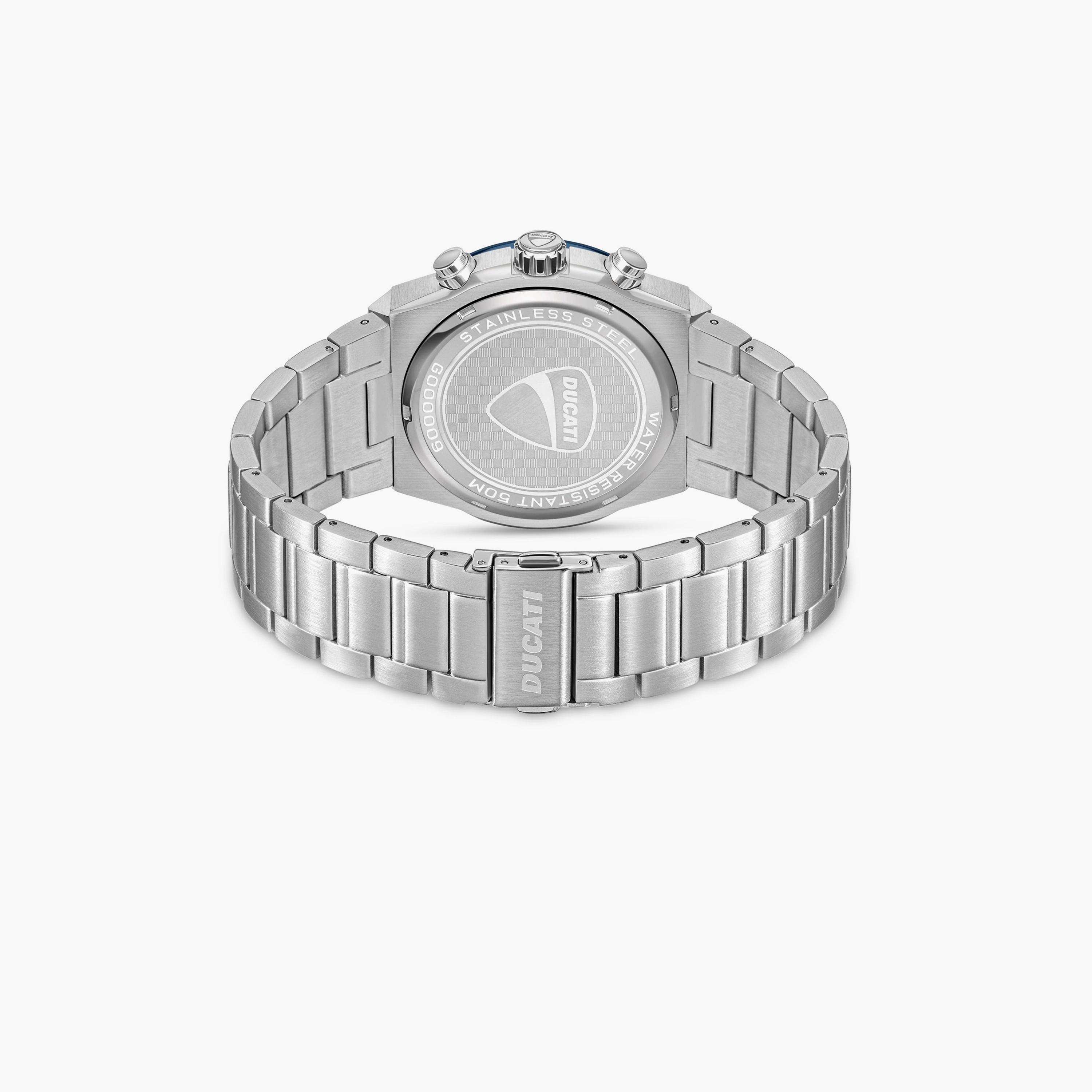 Ducati Men's 44 MM Silver Chronograph Stainless Steel Strap Watch | DTWGI0000906-men-watchesandjewellery-watches-image-3