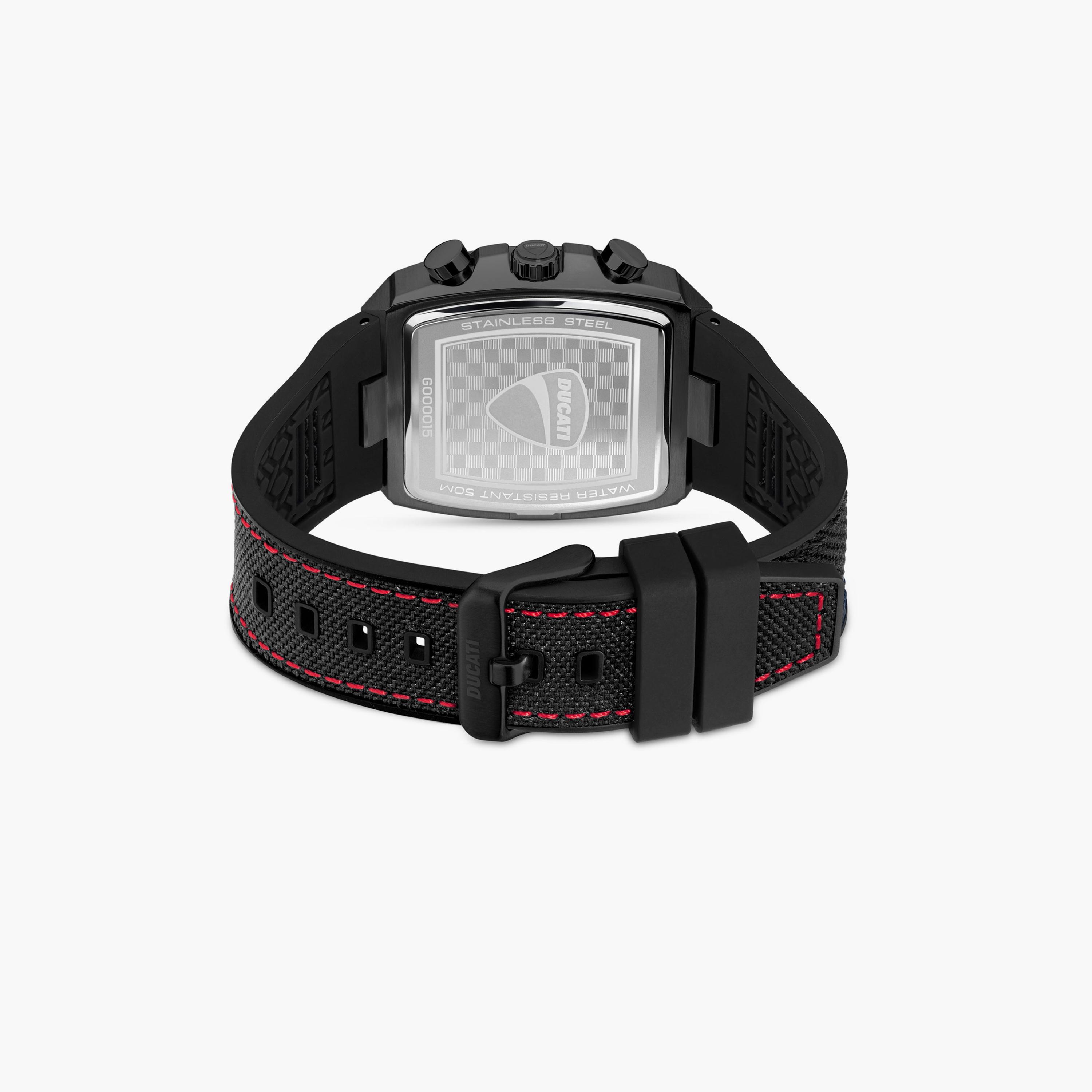 ساعة دوكاتي للرجال ذات حزام كرونوغراف جلدي أسود 40 مم للرجال | DTWGOGO0001503-men-watchesandjewellery-watches-image-3