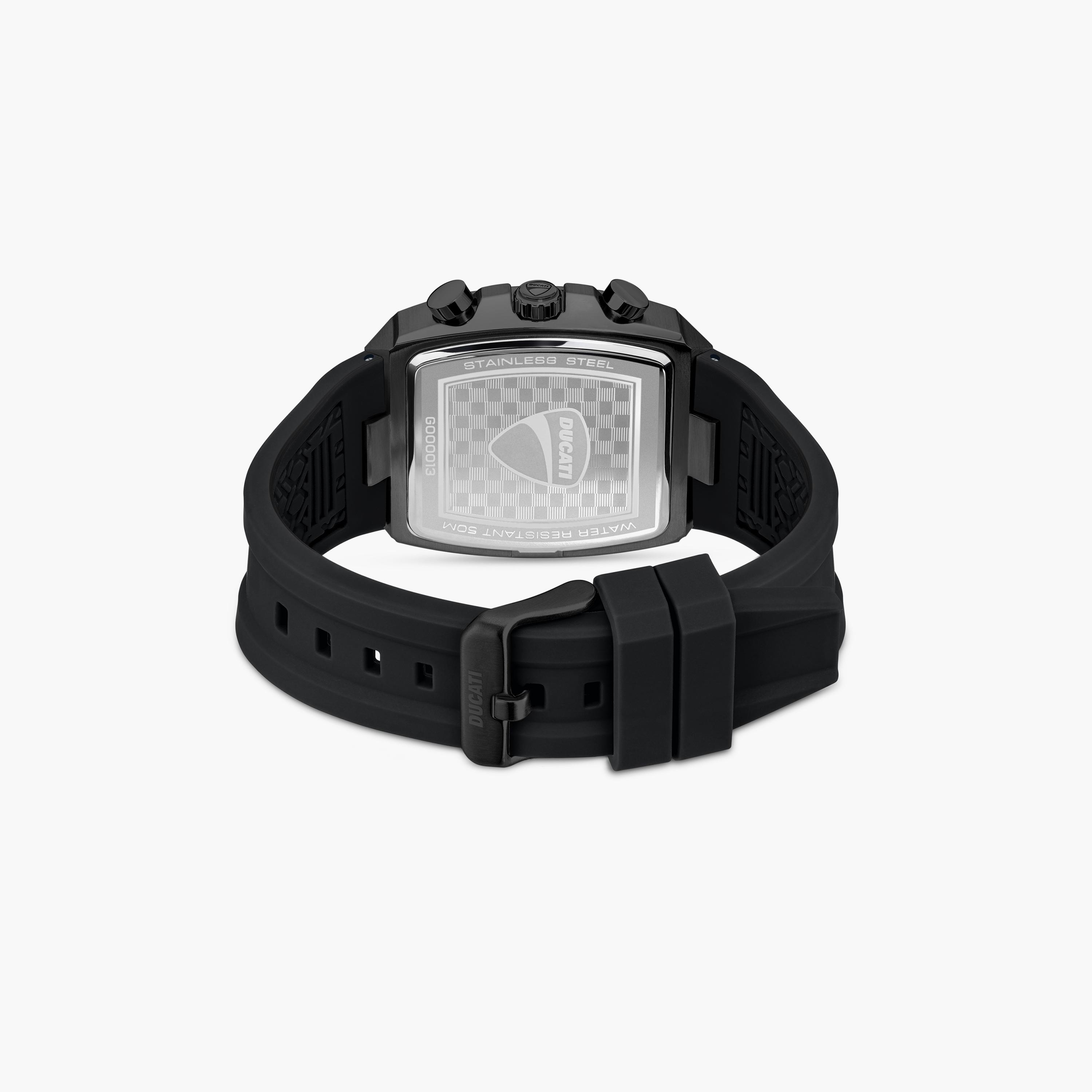 ساعة دوكاتي للرجال ذات حزام كرونوغراف أسود 40 مم بحزام من السيليكون | DTWGO0001301301-men-watchesandjewellery-watches-image-3