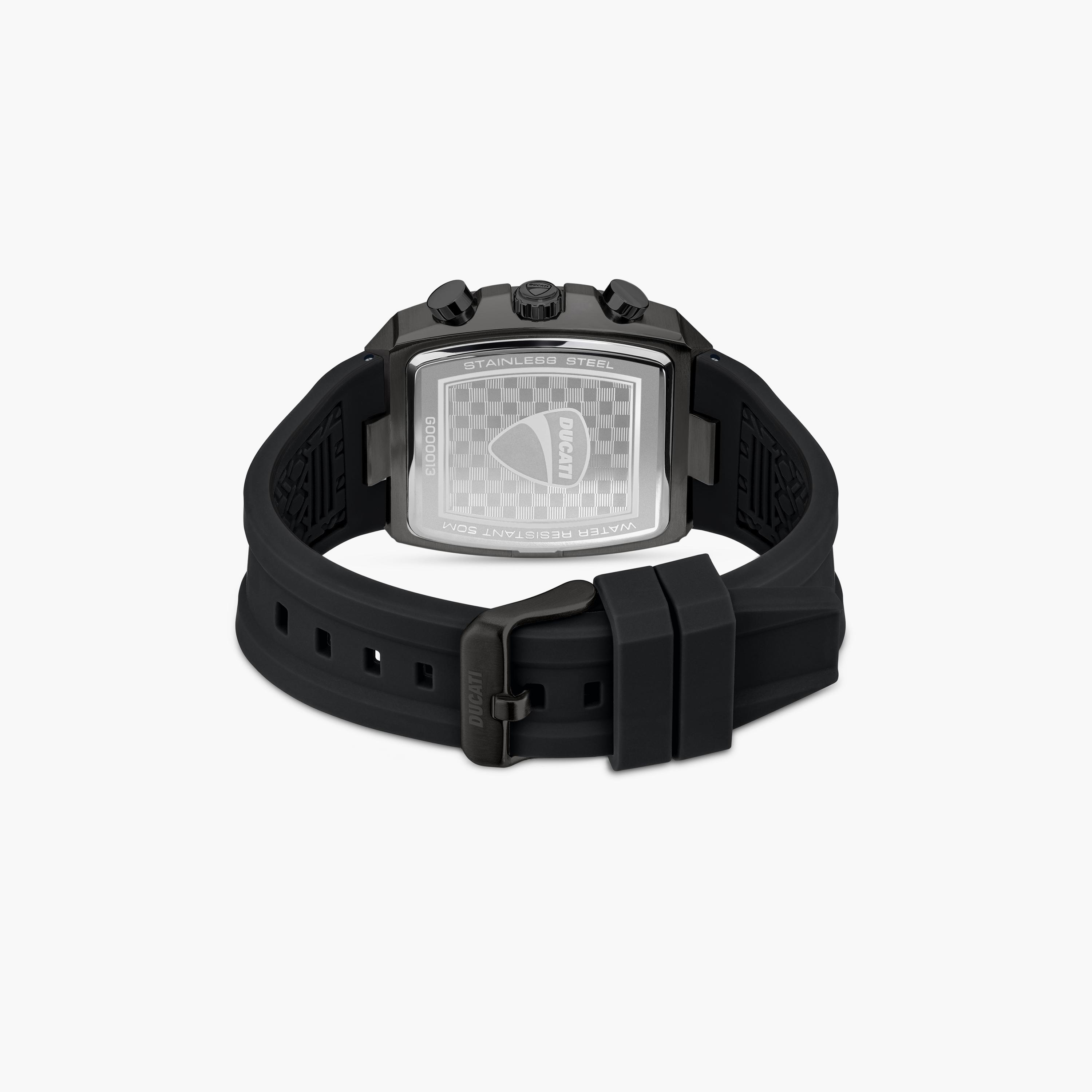 Ducati Men's 40 MM Black Chronograph Silicone Strap Watch | DTWGO0001302-men-watchesandjewellery-watches-image-3