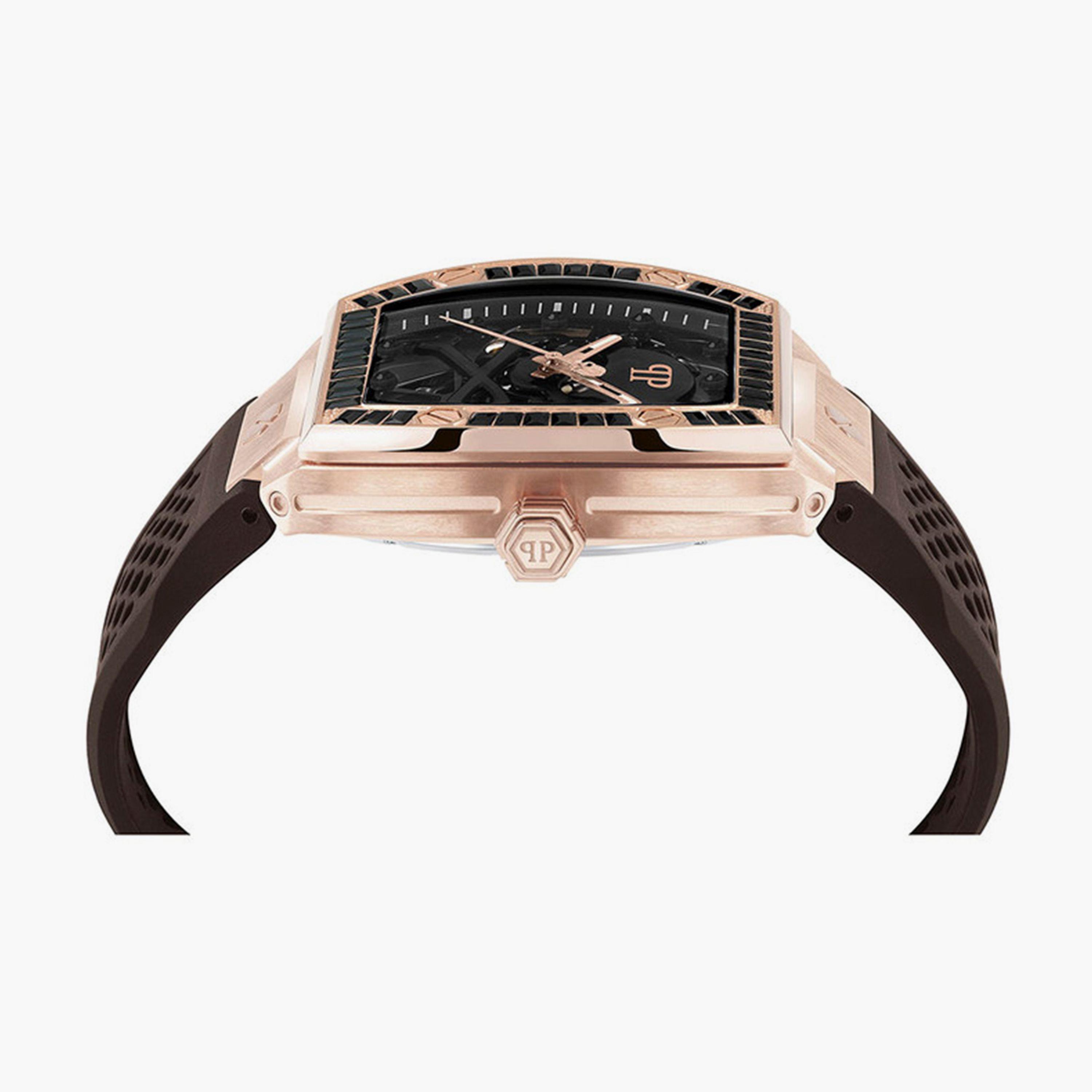 فيليب بلين - ساعة اوتوماتيكية للرجال حزام سيليكون 50 مم بني | PWBAA1723-men-watchesandjewellery-watches-image-2
