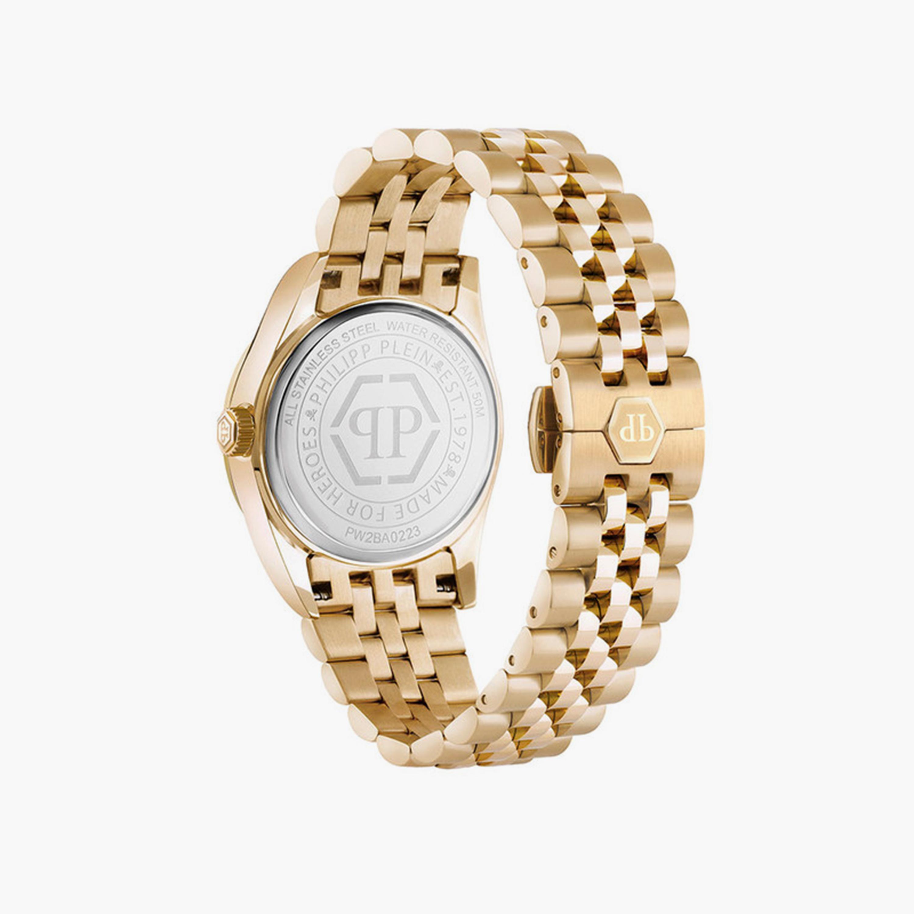 فيليب بلين - ساعة انالوج للنساء حزام ستانلس ستيل 38 مم ذهبي | PW2BA0223-women-watchesandjewellery-watches-image-3