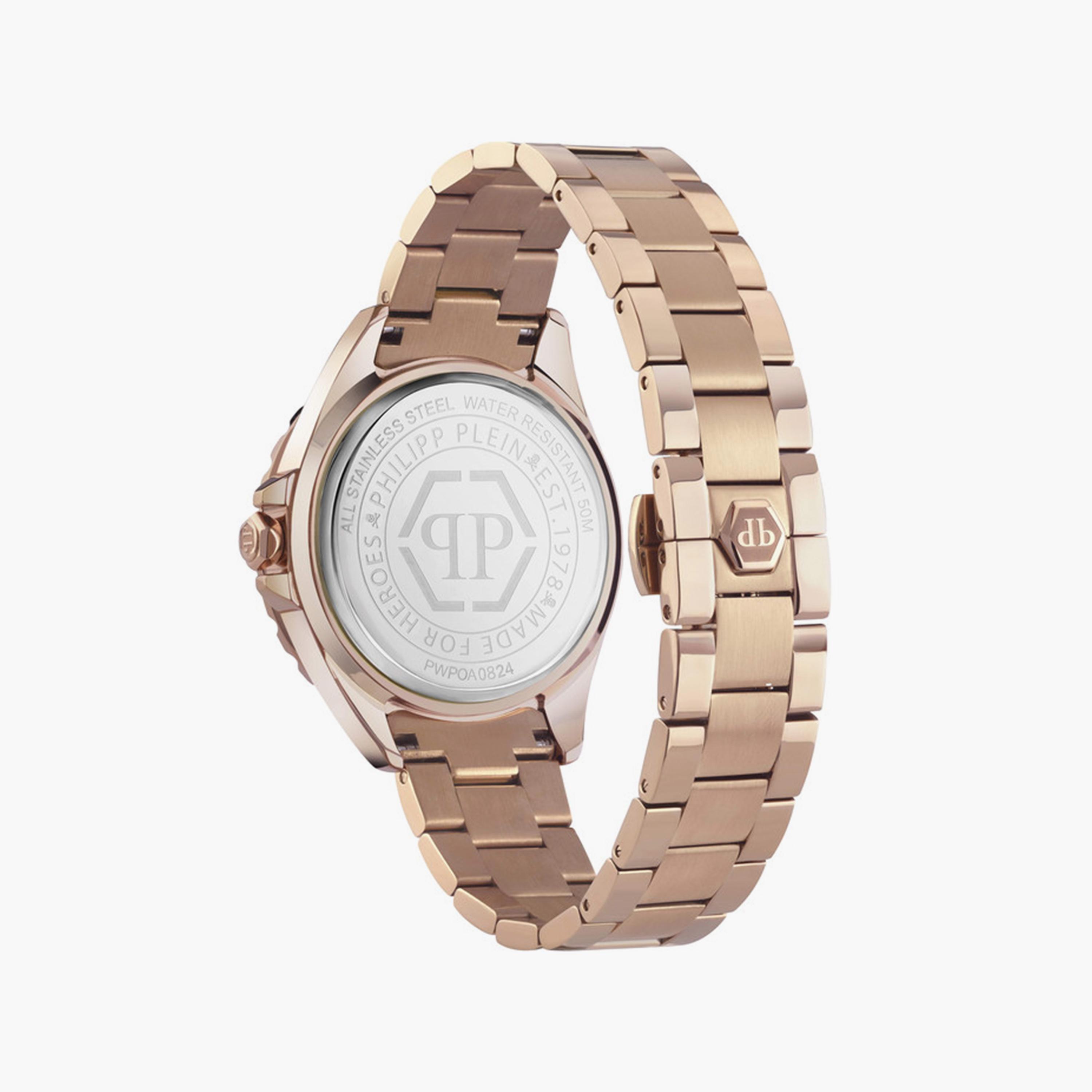فيليب بلين - ساعة أنالوج للنساء حزام ستانلس ستيل 38 مم ذهبي | PWPOA0824-women-watchesandjewellery-watches-image-3