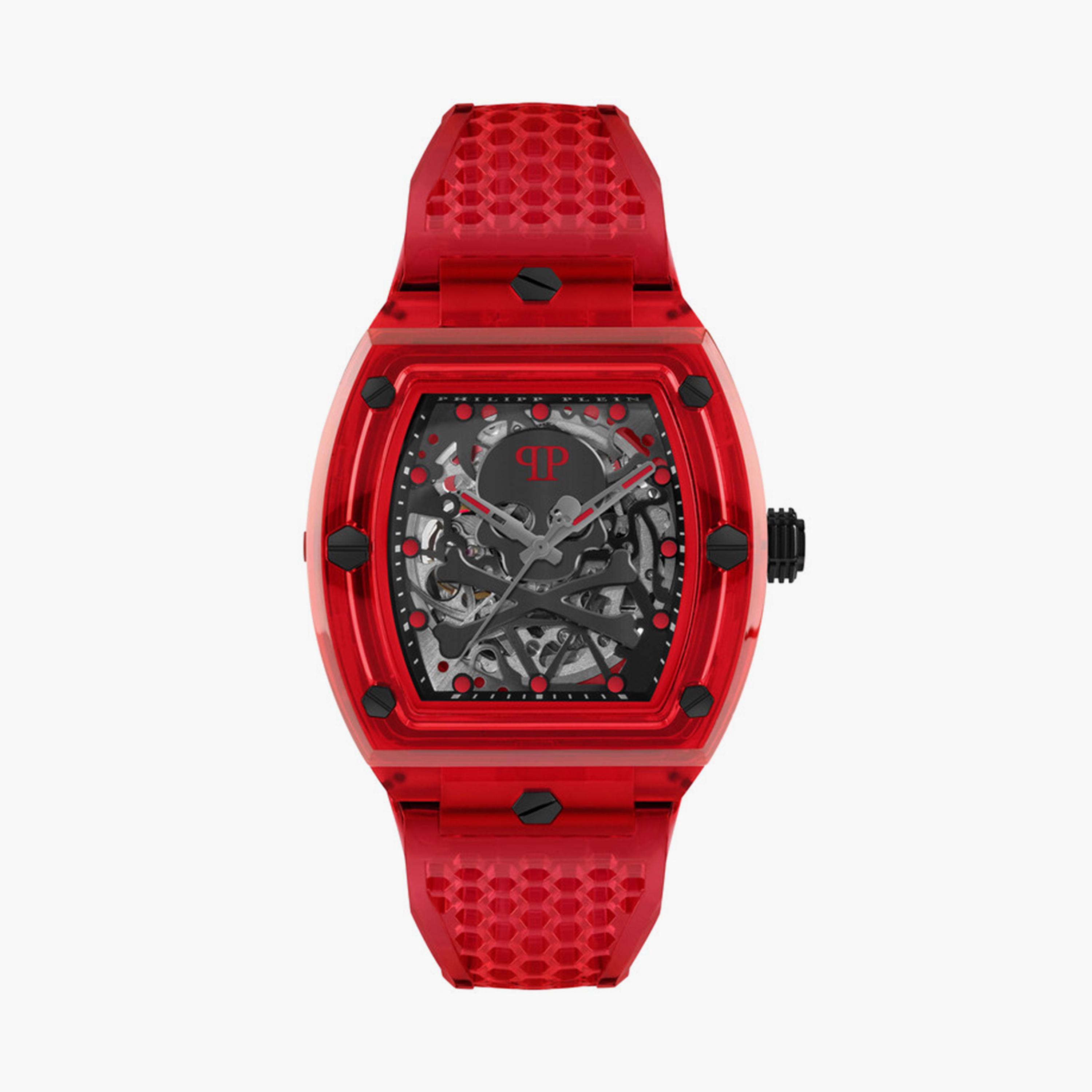 فيليب بلين - ساعة اوتوماتيكية للرجال حزام سيليكون 44 مم أحمر | PWPTA0224-men-watchesandjewellery-watches-image-1