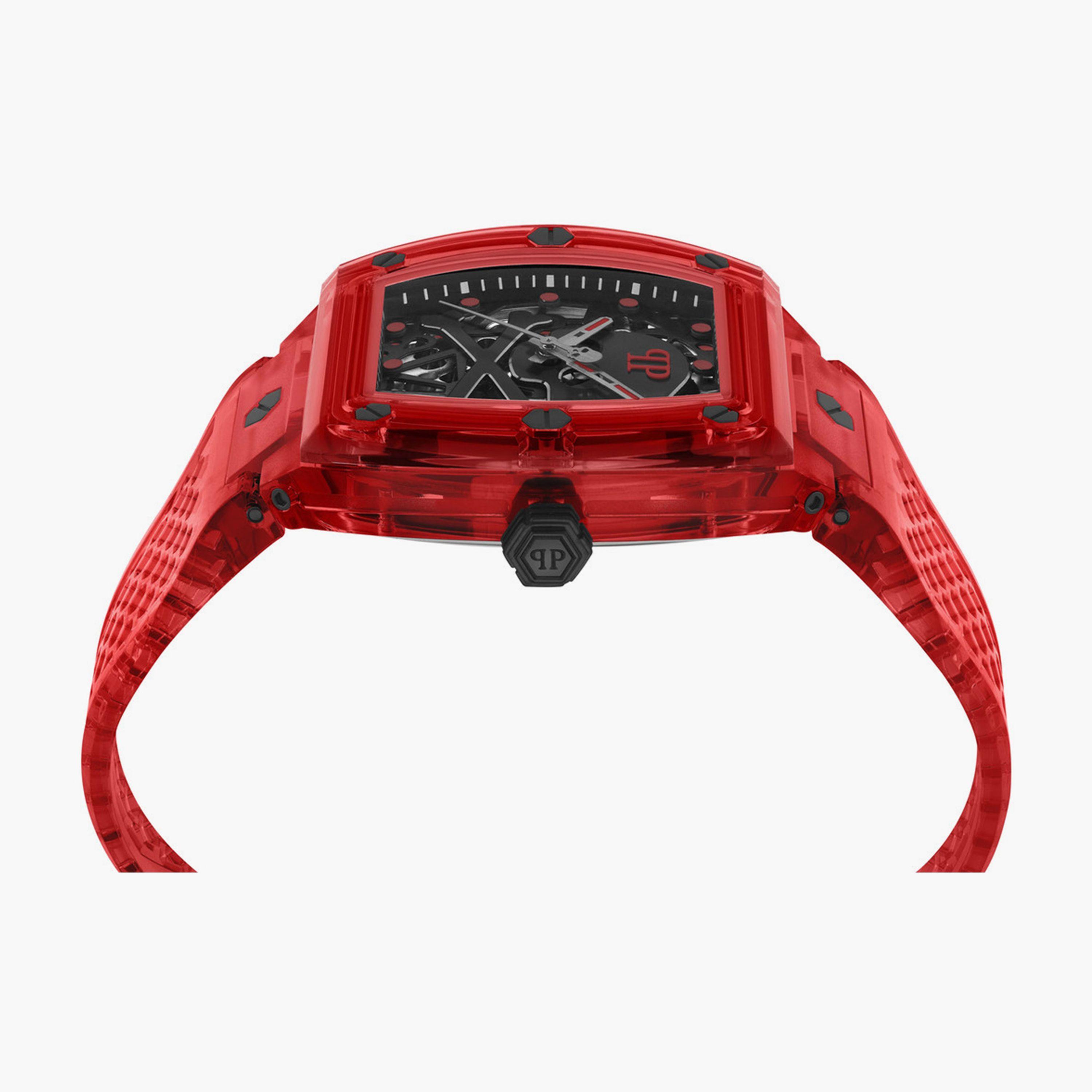 فيليب بلين - ساعة اوتوماتيكية للرجال حزام سيليكون 44 مم أحمر | PWPTA0224-men-watchesandjewellery-watches-image-2