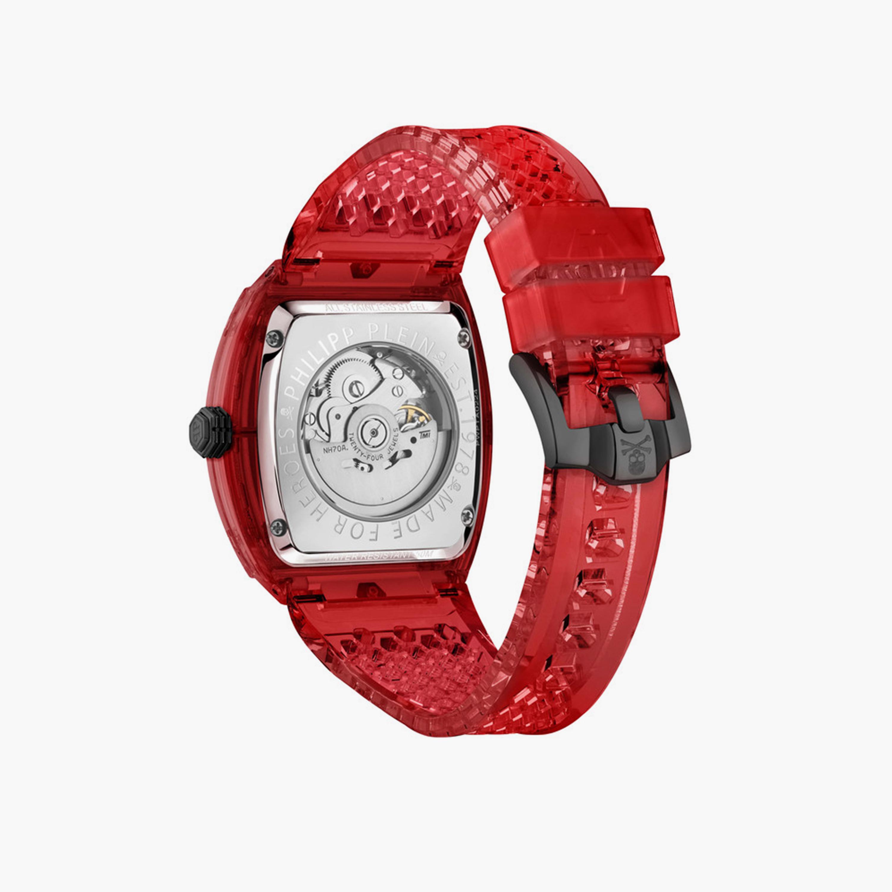 فيليب بلين - ساعة اوتوماتيكية للرجال حزام سيليكون 44 مم أحمر | PWPTA0224-men-watchesandjewellery-watches-image-3