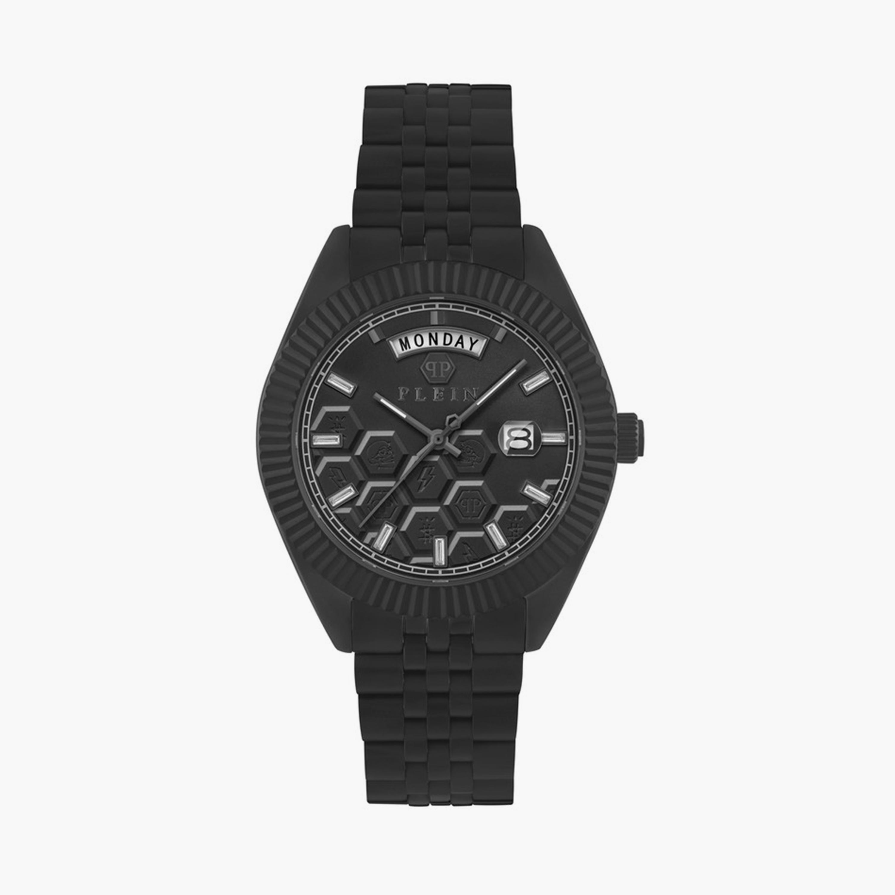 فيليب بلين - ساعة أنالوج للرجال حزام ستانلس ستيل 42 مم أسود | PWPVA0624-men-watchesandjewellery-watches-image-1