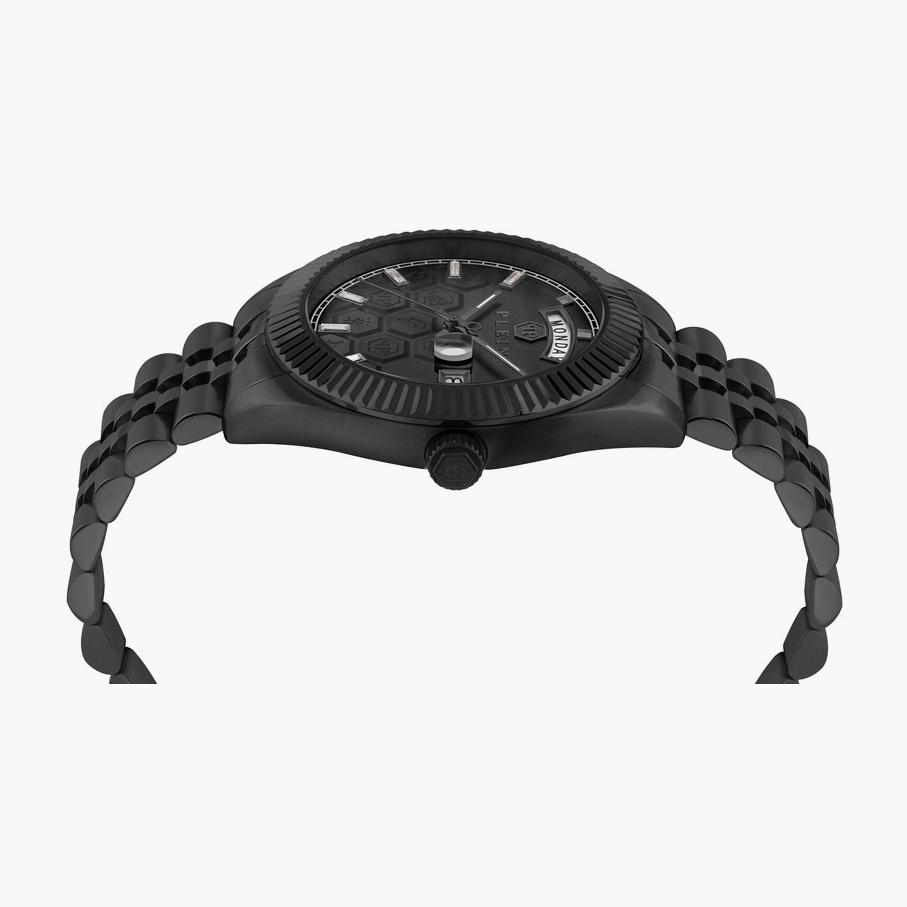 فيليب بلين - ساعة أنالوج للرجال حزام ستانلس ستيل 42 مم أسود | PWPVA0624-men-watchesandjewellery-watches-image-2