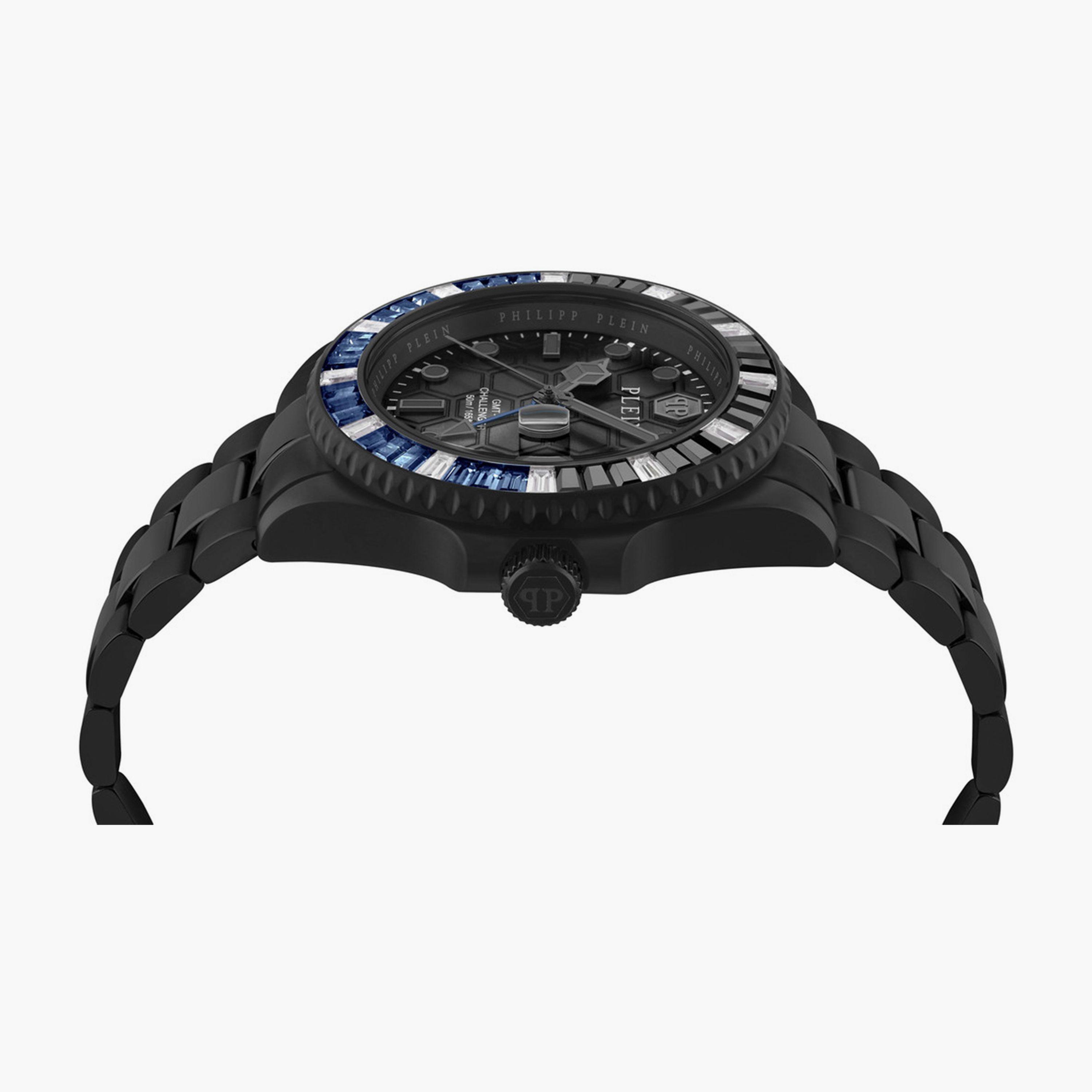 فيليب بلين - ساعة أنالوج للرجال حزام ستانلس ستيل 44 مم أسود | PWPZA0324-men-watchesandjewellery-watches-image-2