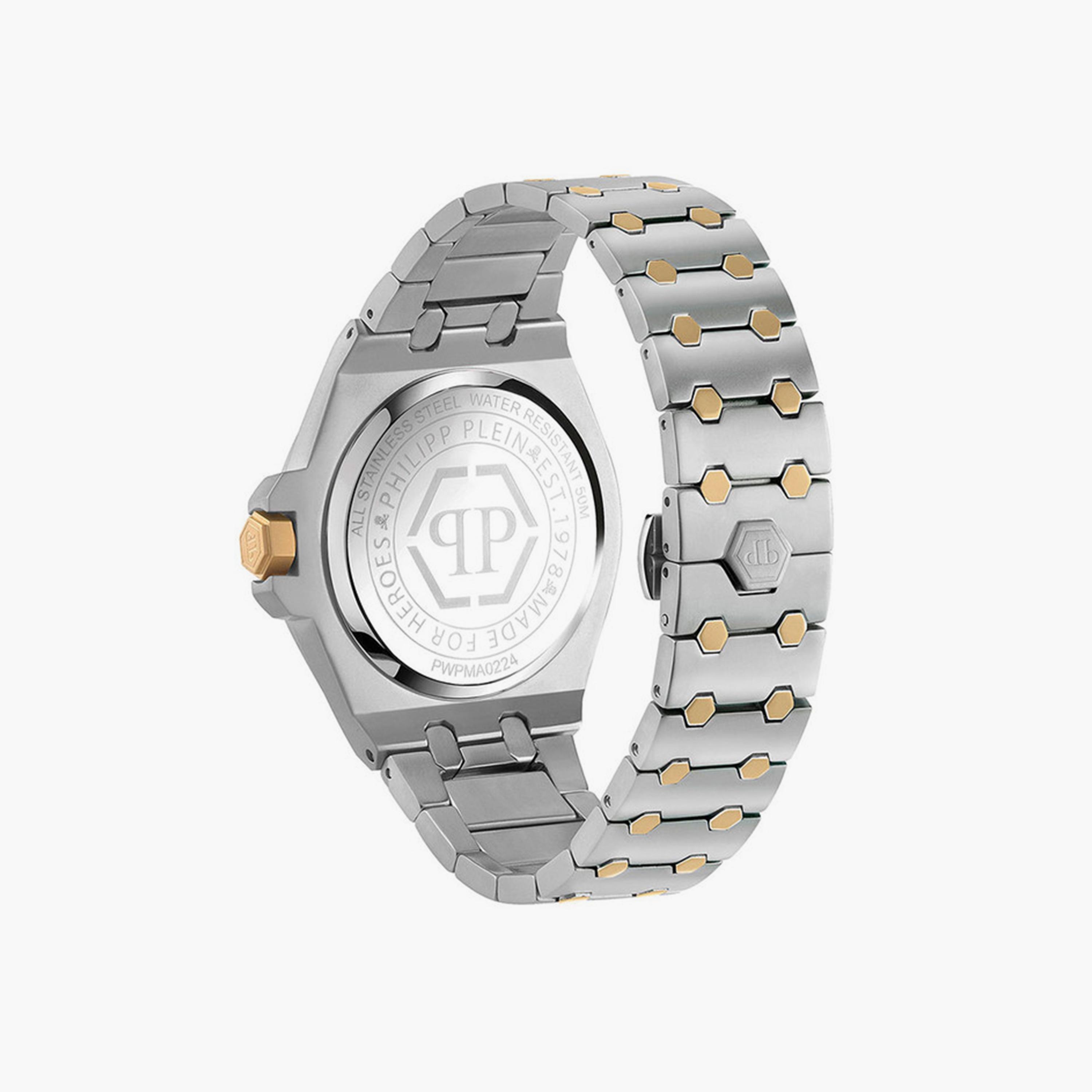 فيليب بلين - ساعة أنالوج للرجال حزام ستانلس ستيل 53 مم ذهبي | PWPMA0224-men-watchesandjewellery-watches-image-3
