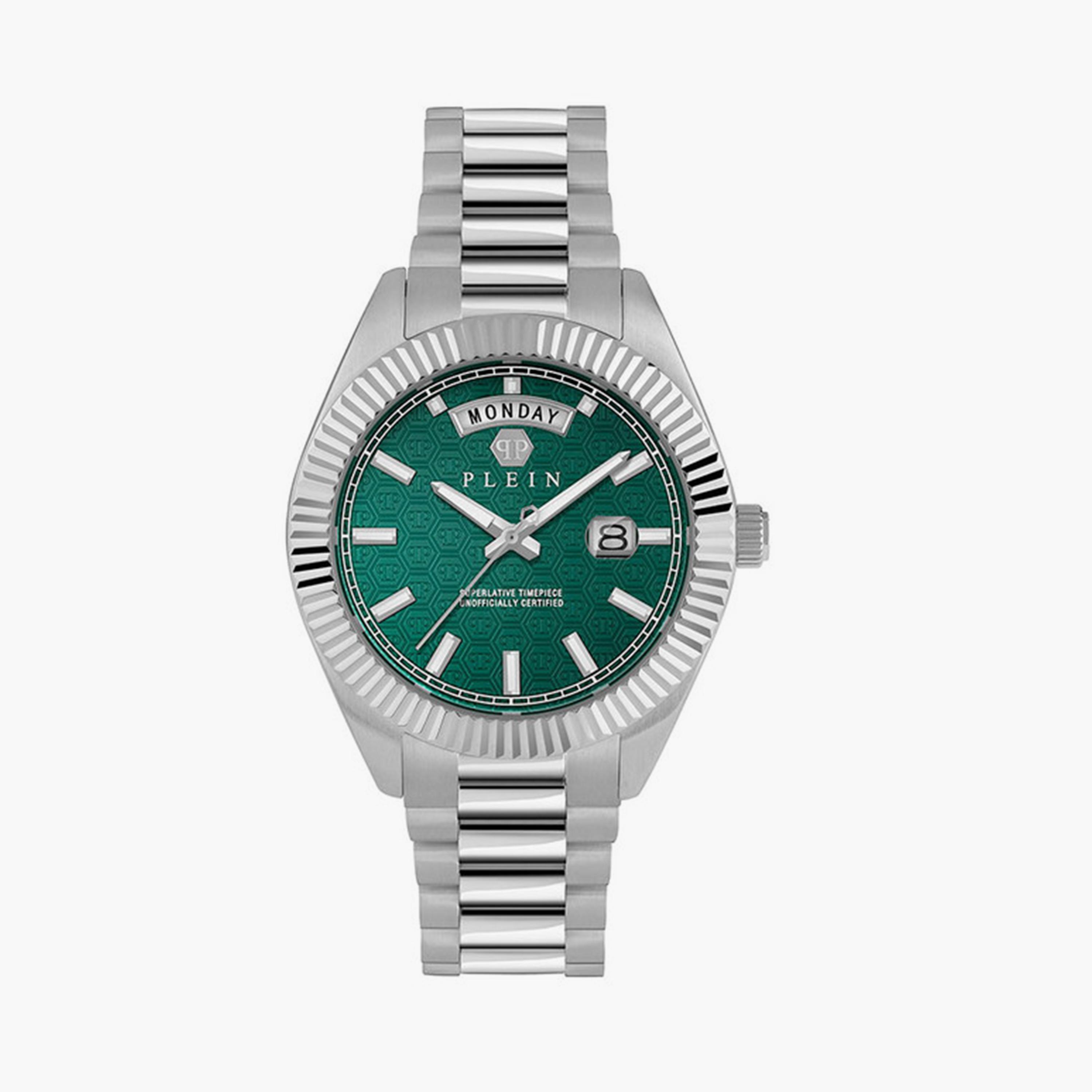 فيليب بلين - ساعة أنالوج للرجال حزام ستانلس ستيل 42 مم فضي | PWPNA0124-men-watchesandjewellery-watches-image-1