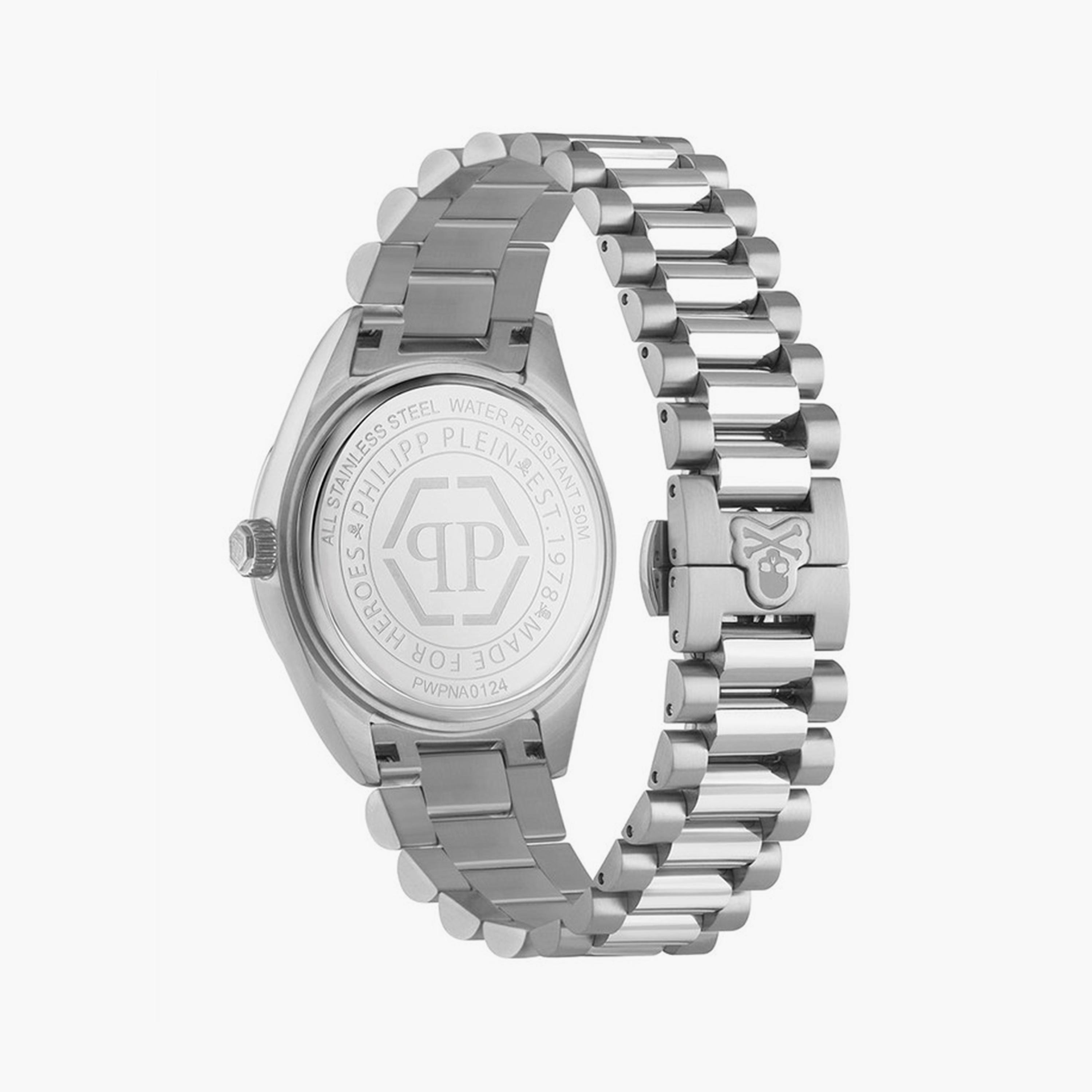 فيليب بلين - ساعة أنالوج للرجال حزام ستانلس ستيل 42 مم فضي | PWPNA0124-men-watchesandjewellery-watches-image-3