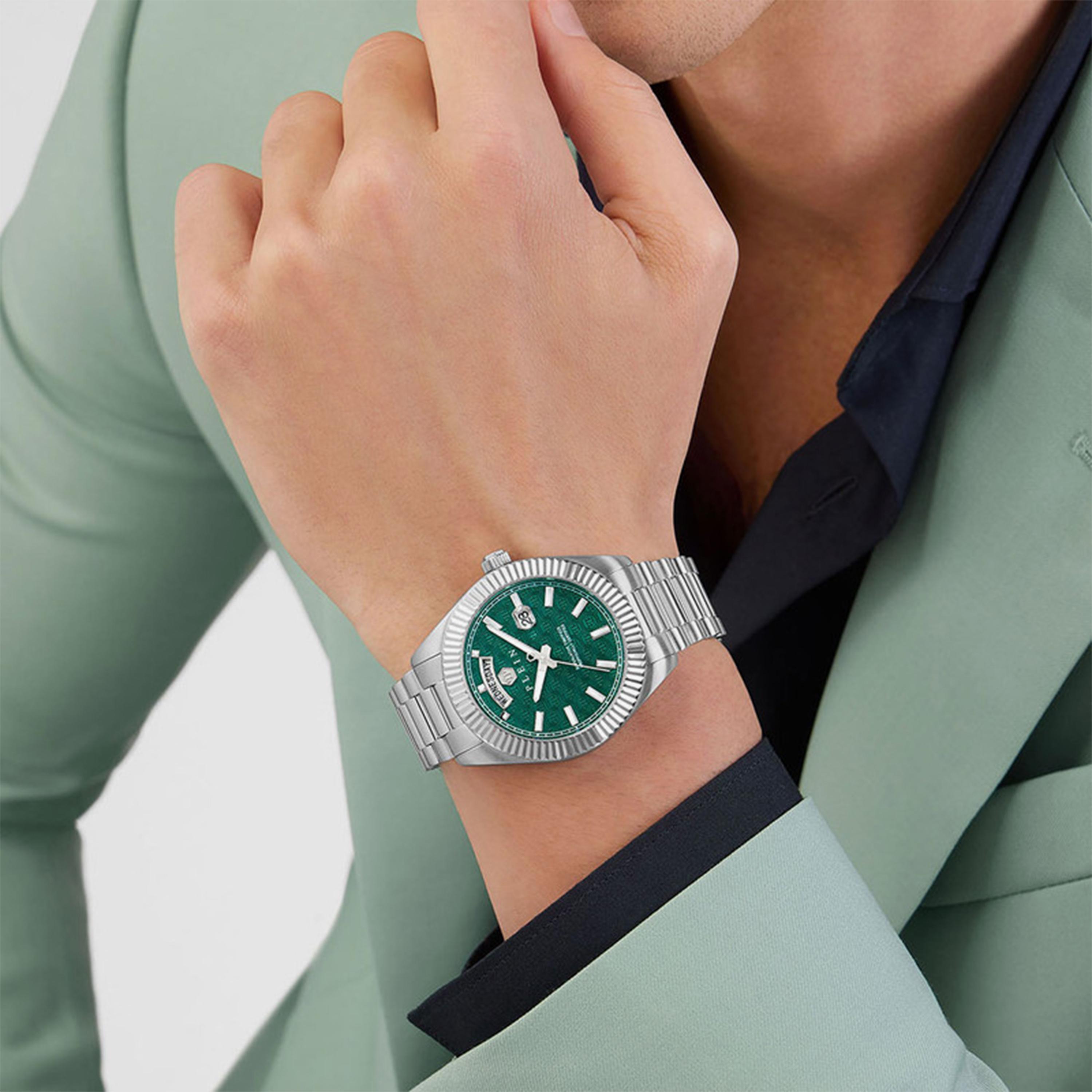 فيليب بلين - ساعة أنالوج للرجال حزام ستانلس ستيل 42 مم فضي | PWPNA0124-men-watchesandjewellery-watches-image-4