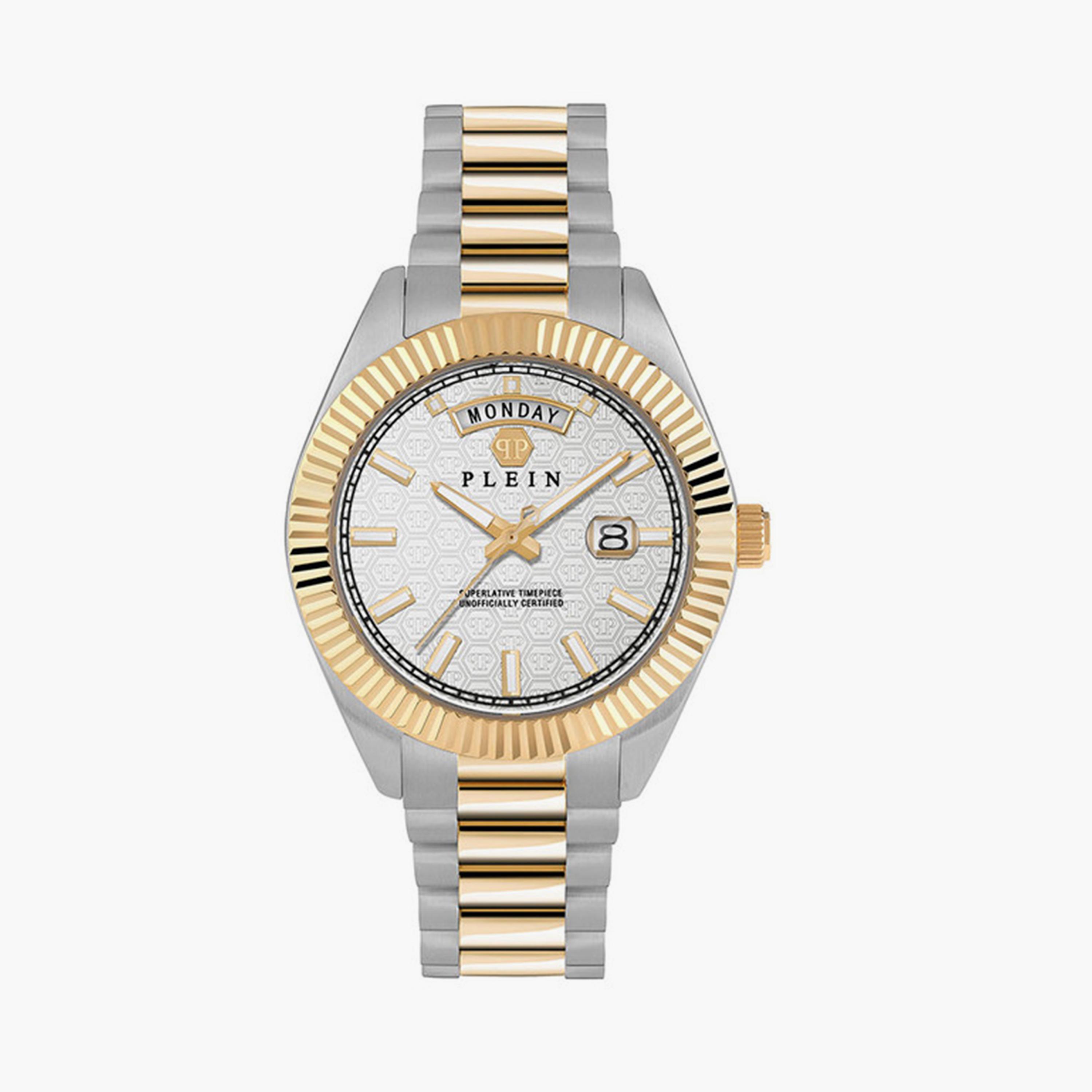 فيليب بلين - ساعة أنالوج للرجال حزام ستانلس ستيل 42 مم ذهبي | PWPNA0324-men-watchesandjewellery-watches-image-1