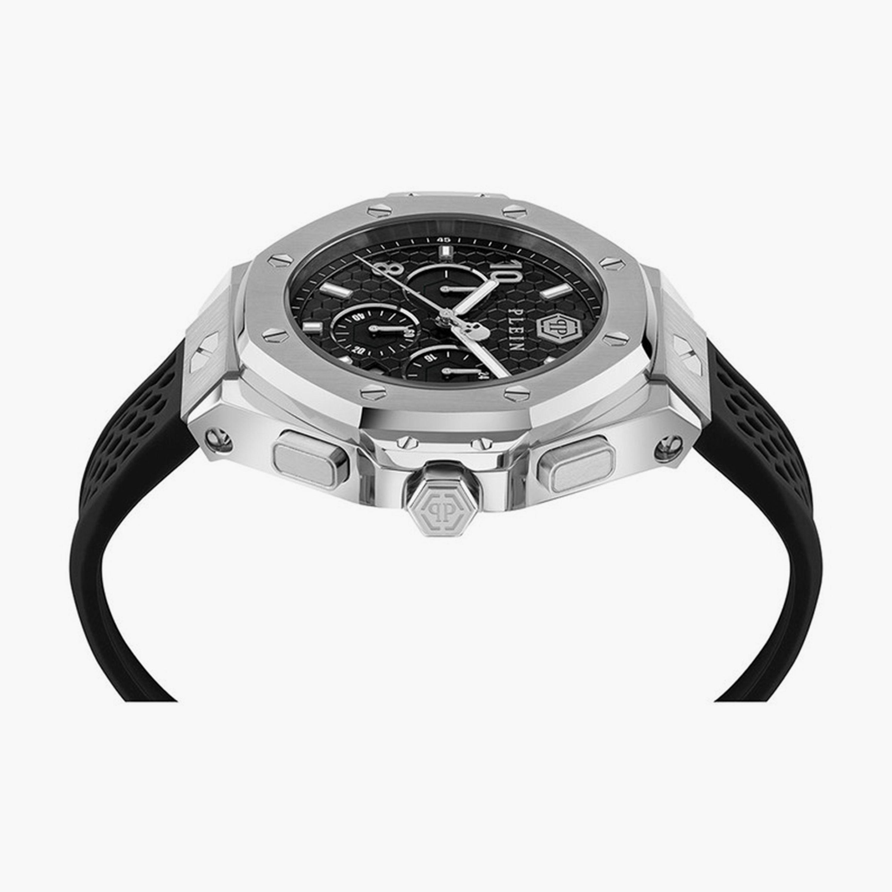 فيليب بلين - ساعة كرونوغراف للرجال حزام سيليكون 46 مم أسود | PWPRA0124-men-watchesandjewellery-watches-image-2