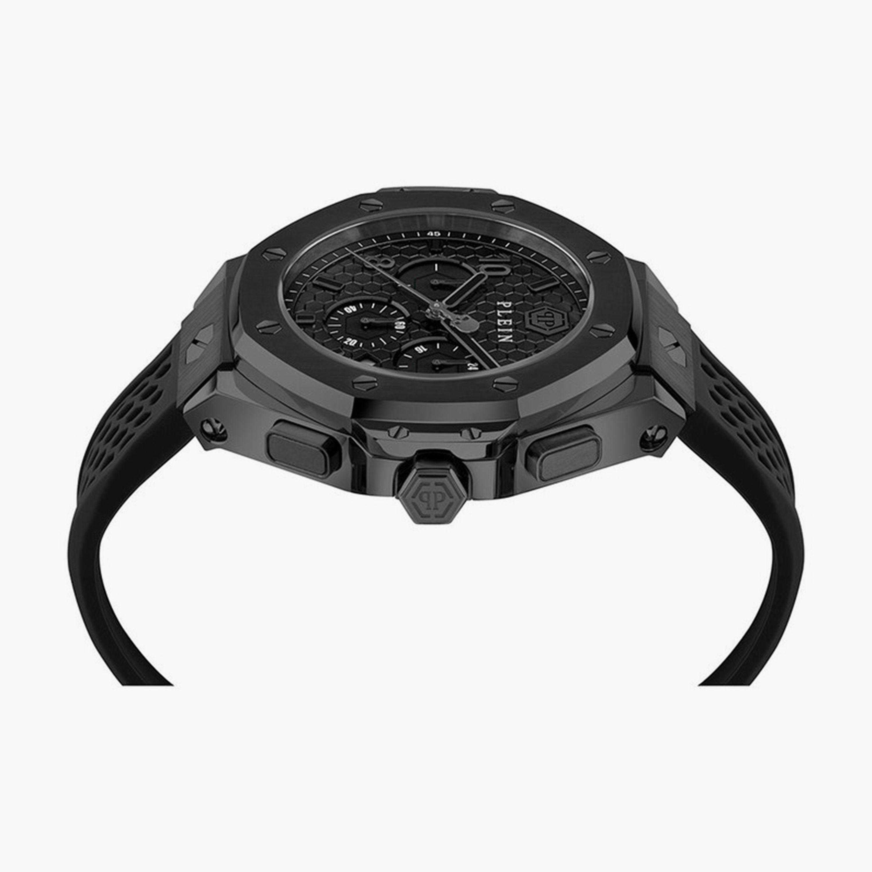 فيليب بلين - ساعة كرونوغراف للرجال حزام سيليكون 46 مم أسود | PWPRA0924-men-watchesandjewellery-watches-image-2