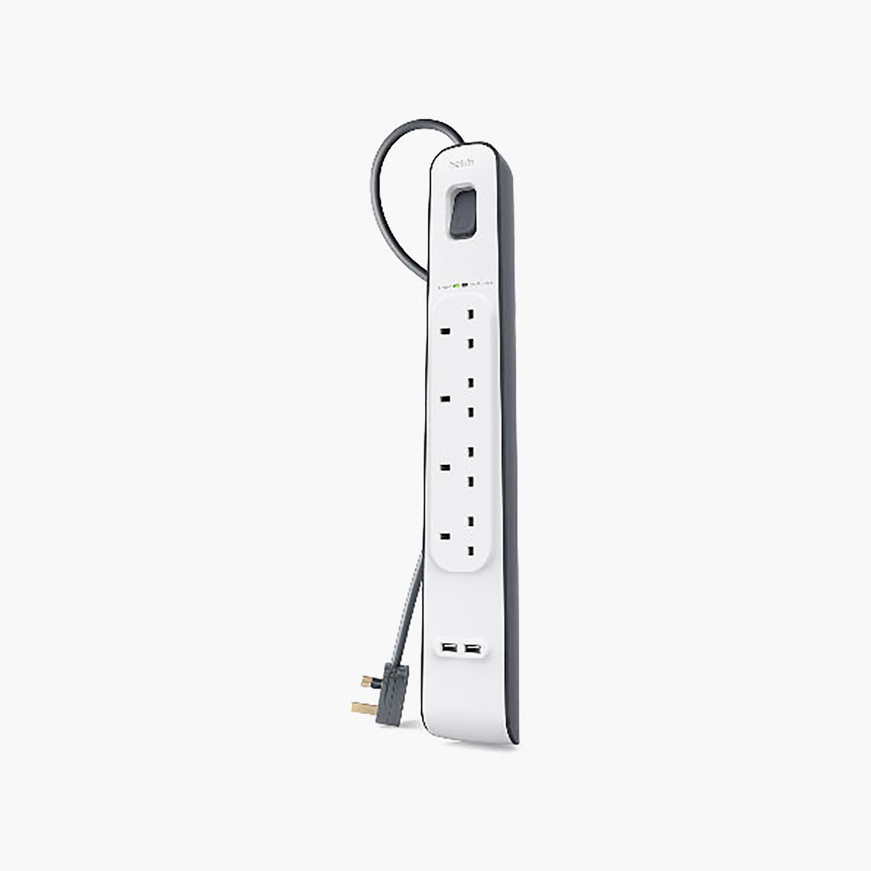Belkin 4-Way Surge Protection Strip | BL-SRG-4OT-2USBUK-electronics-accessories-computeraccesories-image-2