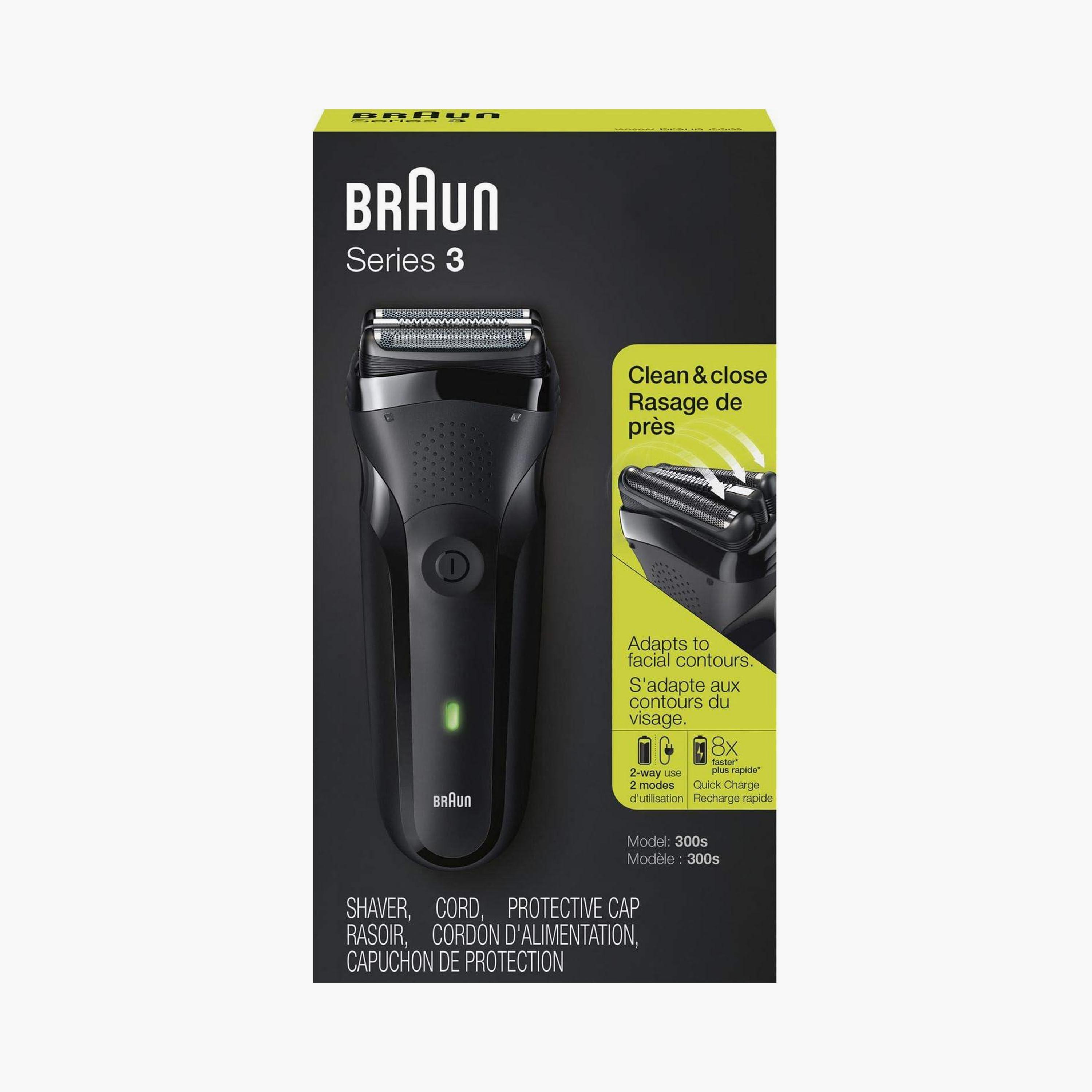 ماكينة حلاقة كهربائية قابلة لإعادة الشحن من سلسلة 3 300S باللون الأسود من براون | SHAVER300S-beautyandpersonalcare-mens-shaving-image-5