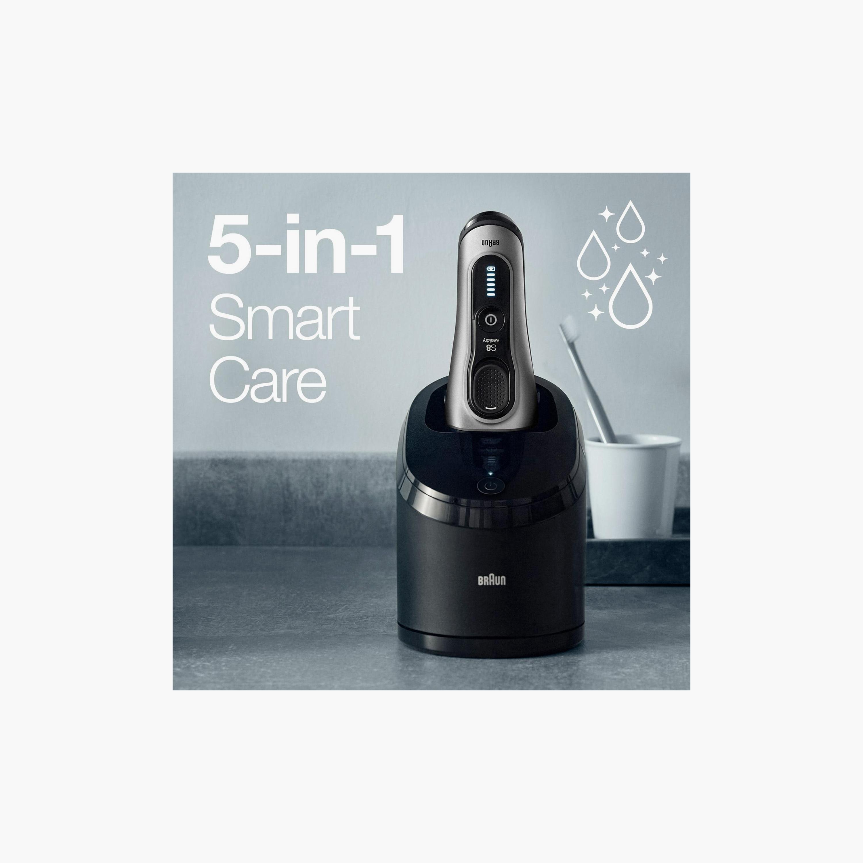 ماكينة حلاقة سلسلة 8 للاستخدام الرطب والجاف باللون الفضي من براون | SHAVER8467CC-beautyandpersonalcare-mens-shaving-image-4