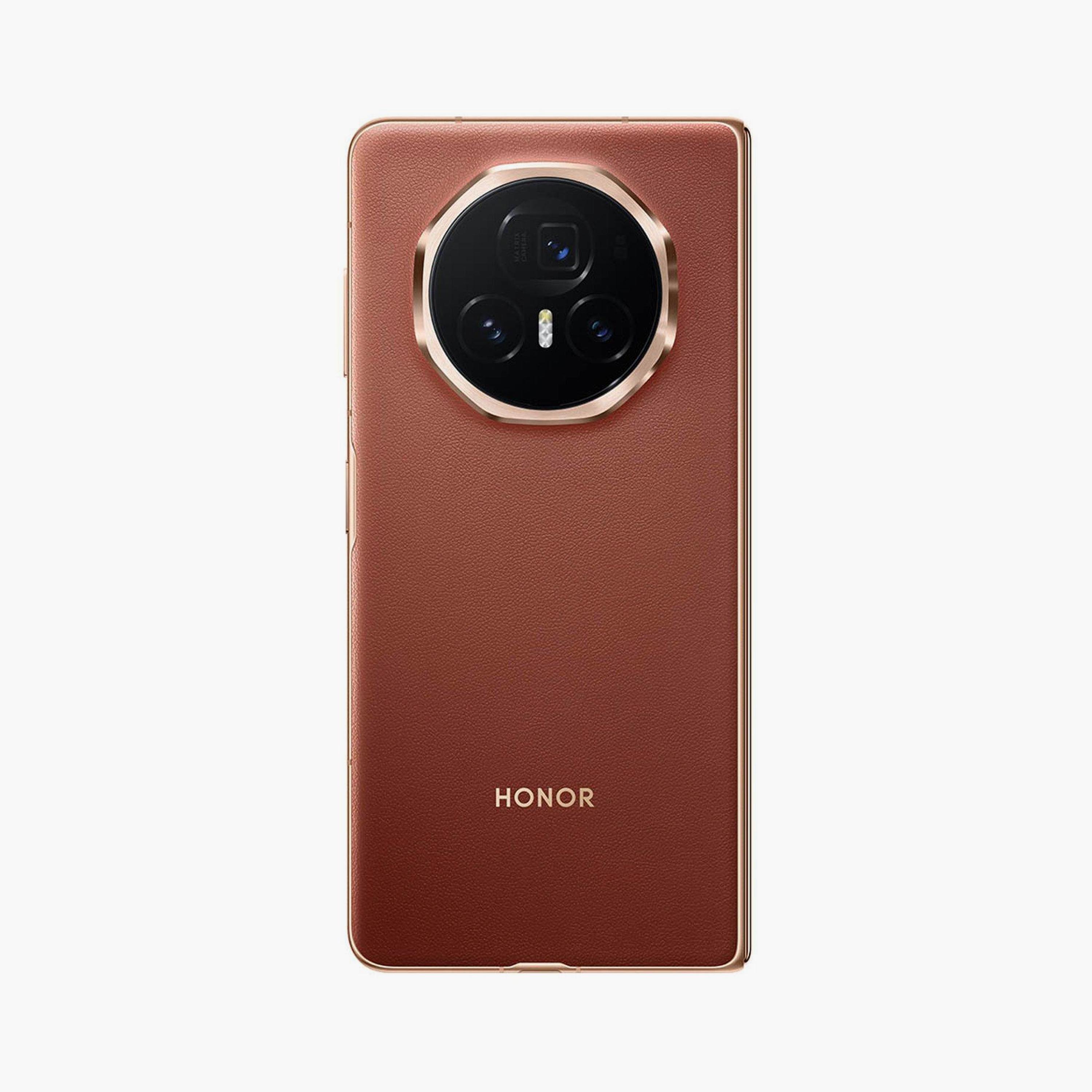 هاتف أونور ماجيك V3 الذكي 12 جيجابايت 512 جيجابايت باللون البني المحمر 5G + هدايا مجانية | 5109BJPW-electronics-phones-image-3