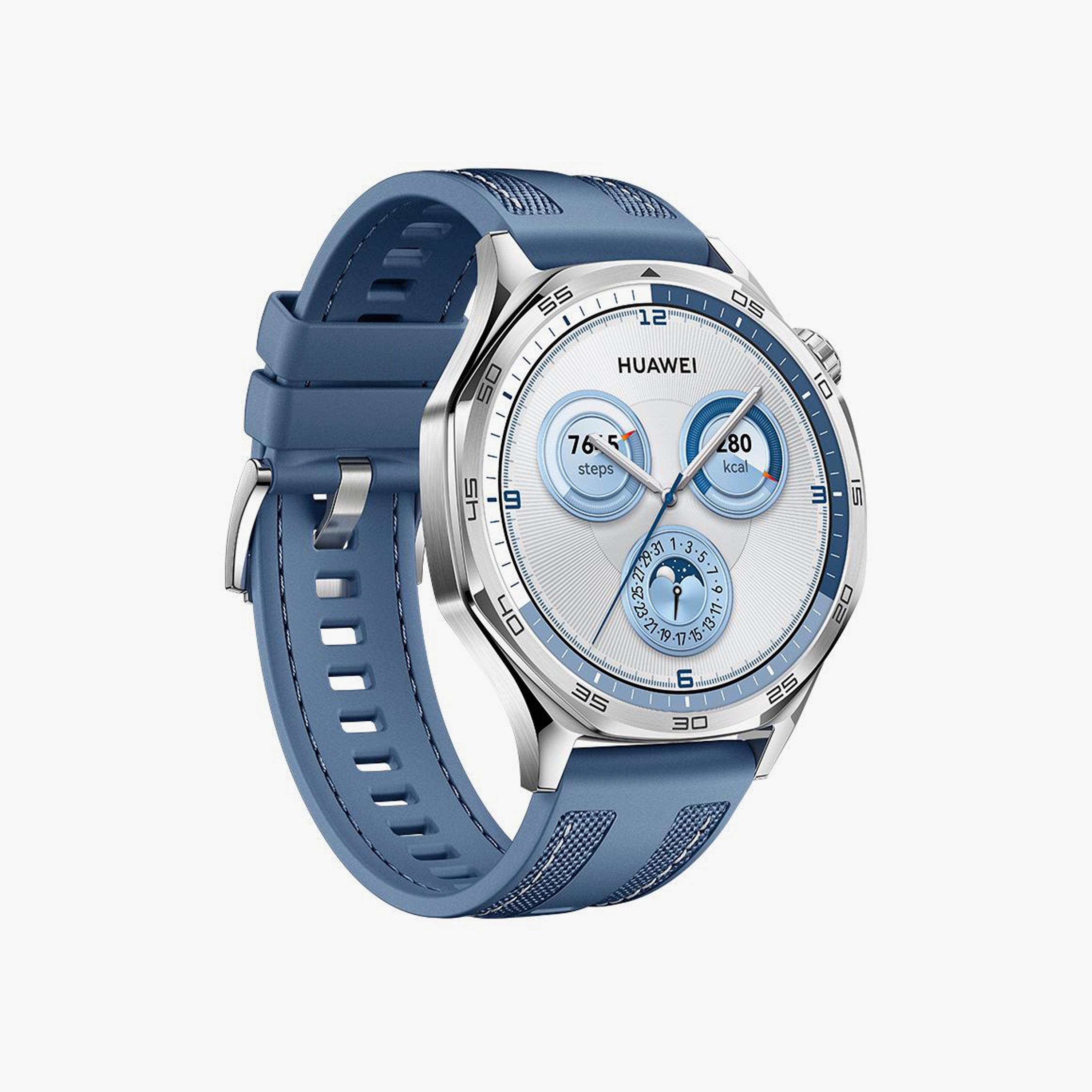 ساعة هواوي جي تي 5 فيلي بلو مع حزام منسوج | HUW-GT5-VILI-BLU-electronics-smartwatches-image-2