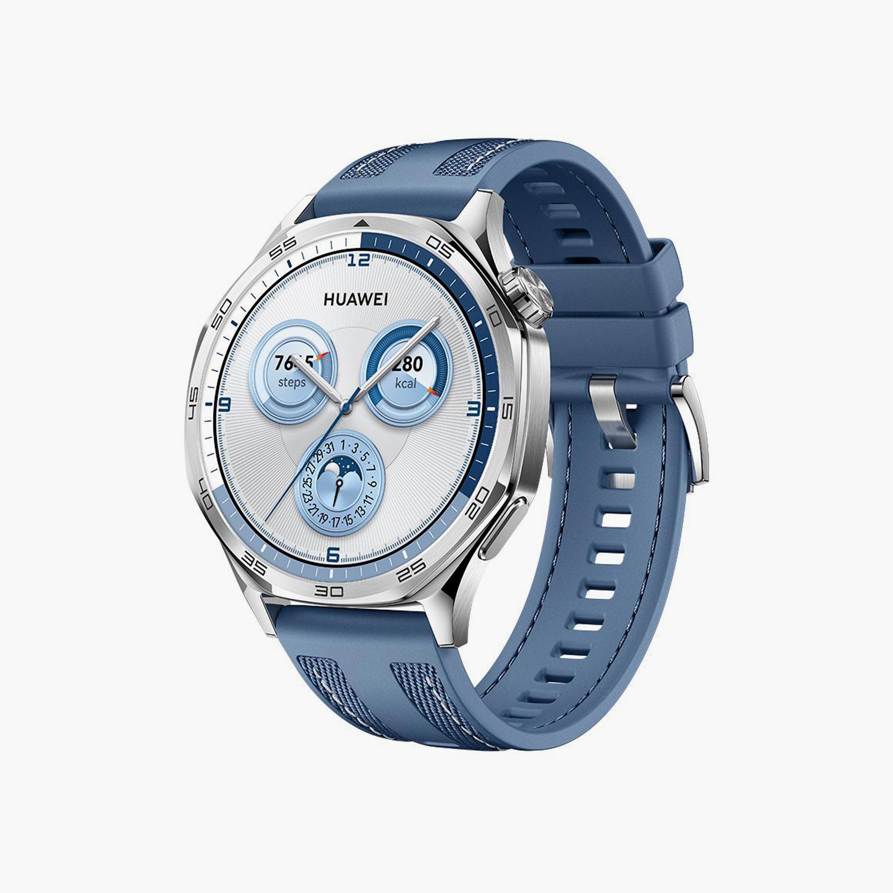 ساعة هواوي جي تي 5 فيلي بلو مع حزام منسوج | HUW-GT5-VILI-BLU-electronics-smartwatches-image-3