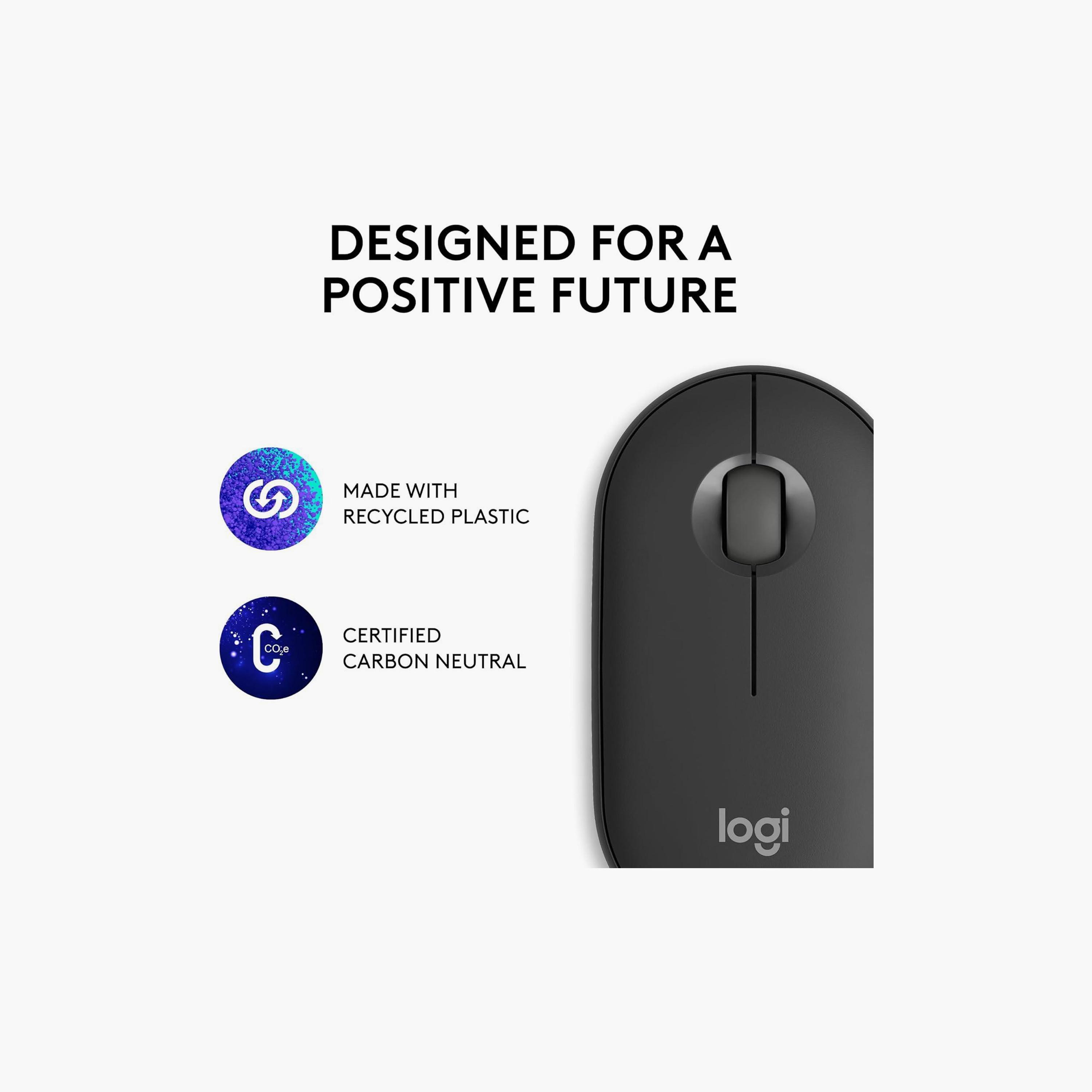 Logitech Pebble Mouse 2 M350s Slim Bluetooth Wireless Mouse Graphite | 910-007015-electronics-accessories-computeraccesories-image-2