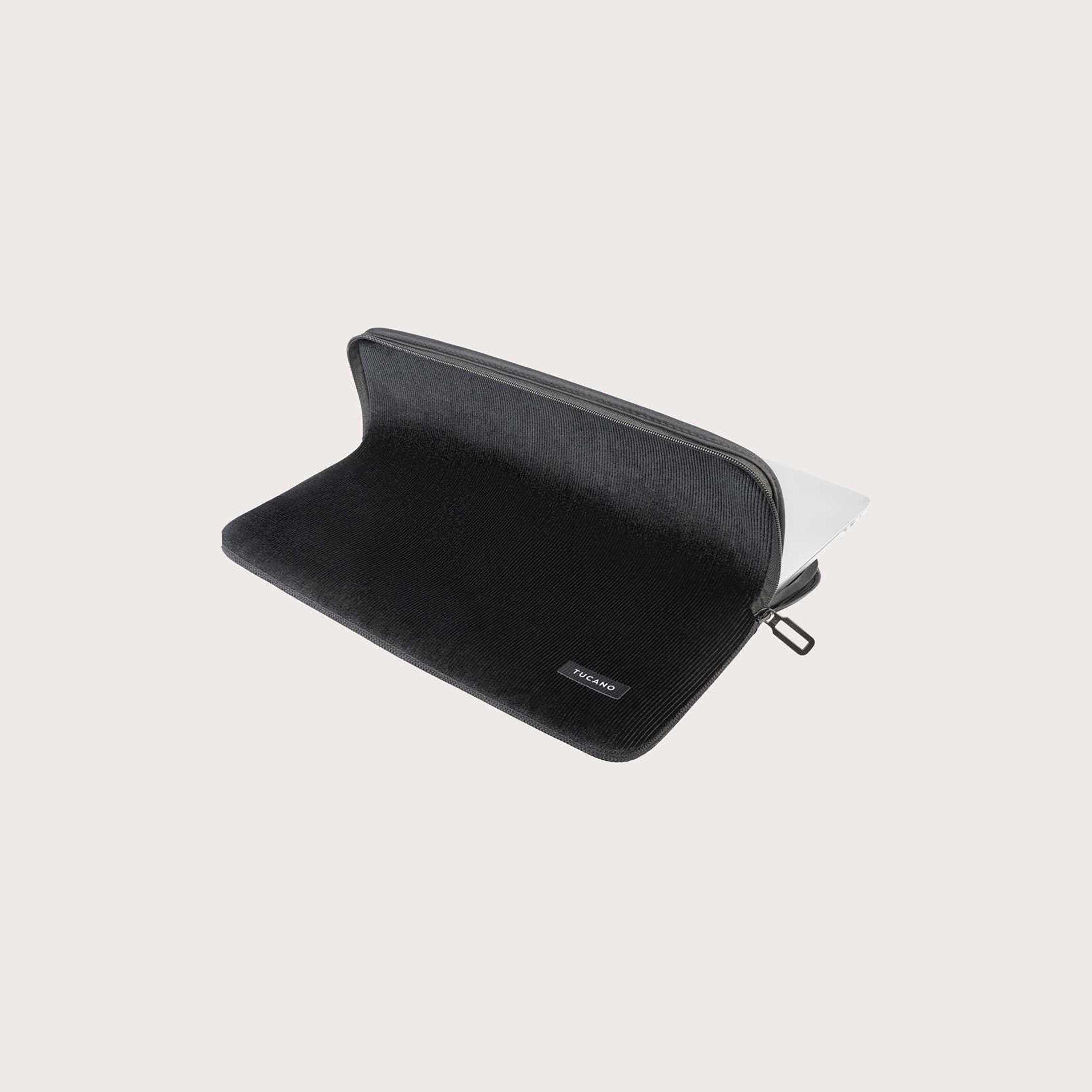 Tucano Velluto Neoprene Sleeve 14" Second Skin For Macbook Pro 14" Black | BFVELMB14-BK-men-bags-image-4