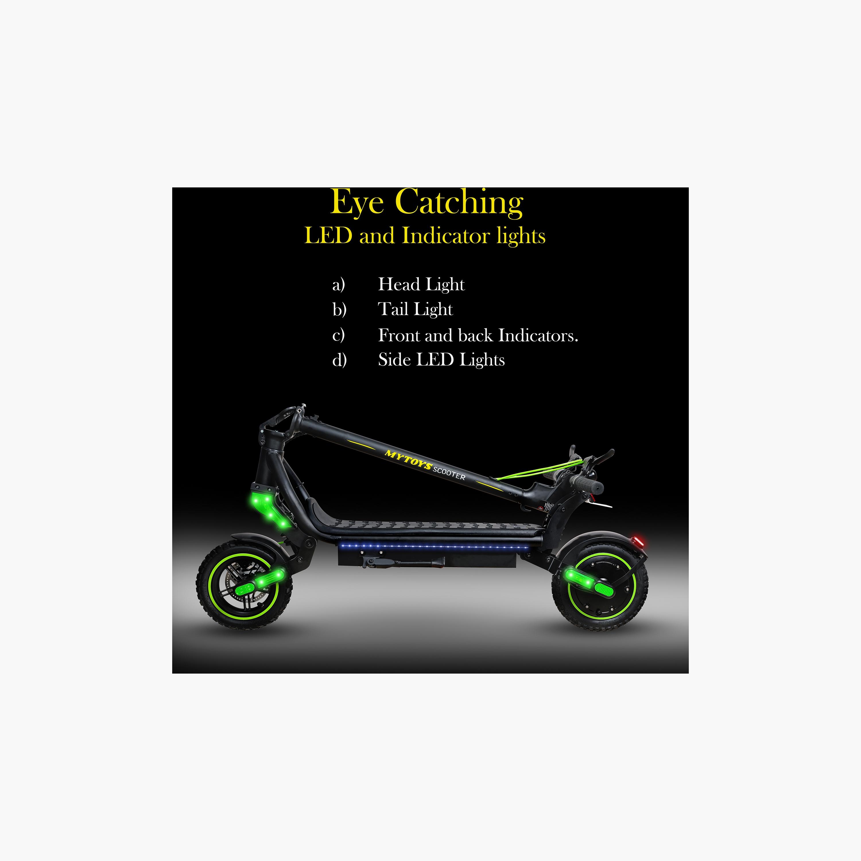 Mytoys Kids Electric Scooter: 45km/h, 18km Range, Foldable, Powerful | MT650-sports-gear-scooters-image-4