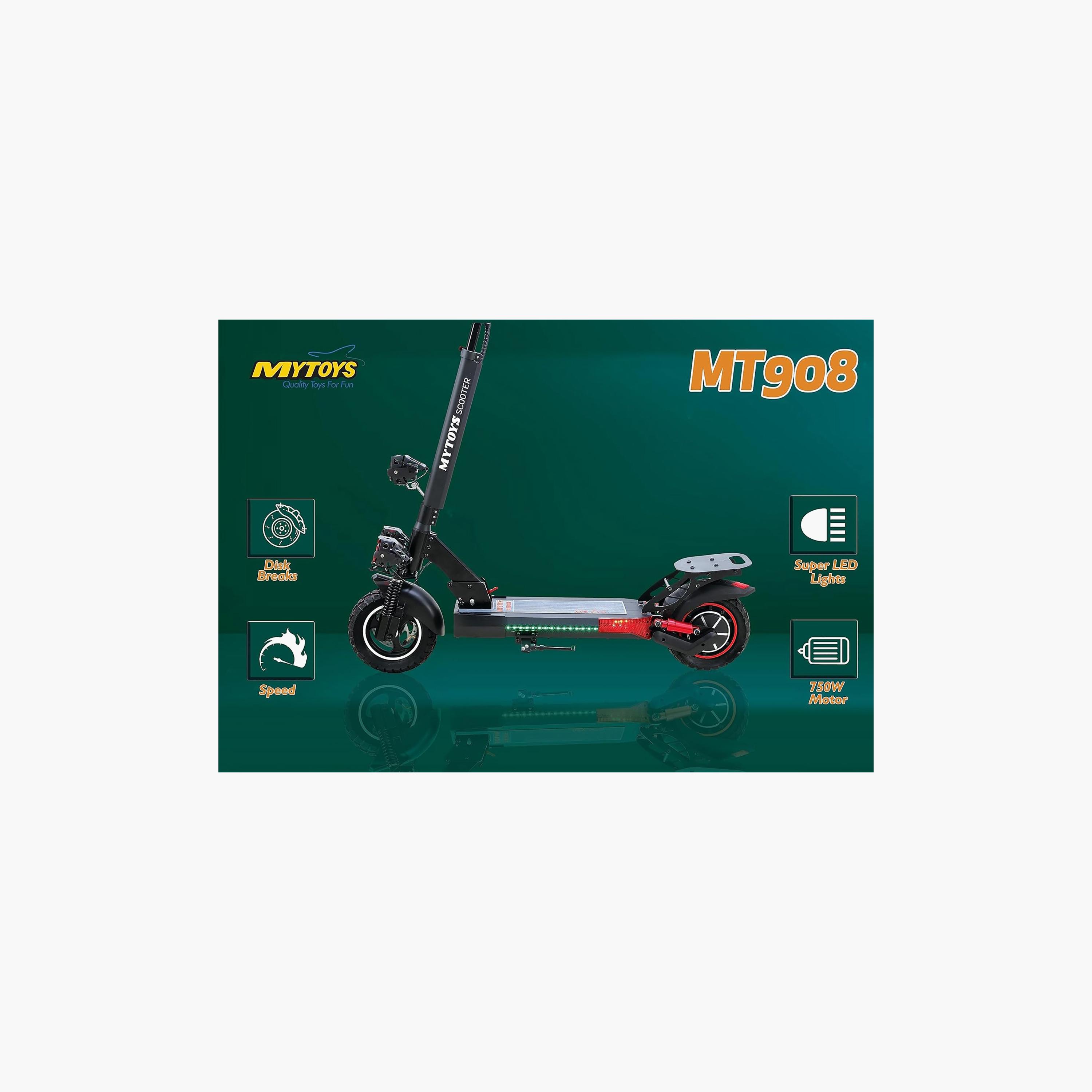 Mytoys Kids Electric Scooter: 55km/h, 40km Range, Foldable, 750W Motor | MT908-sports-gear-scooters-image-5