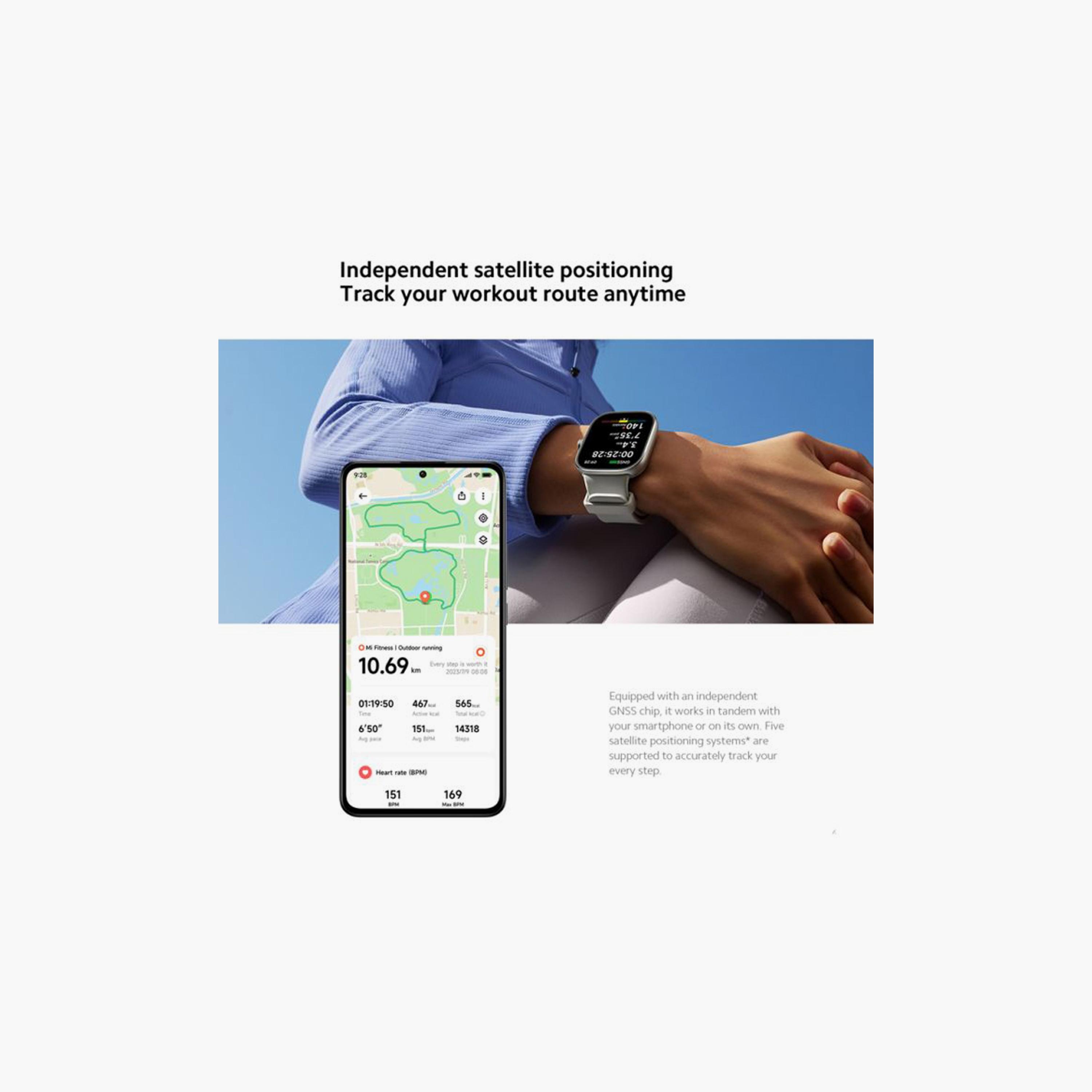 Xiaomi Redmi Watch 4 Smart Watch - Silver | BHR7848GL-electronics-smartwatches-image-10