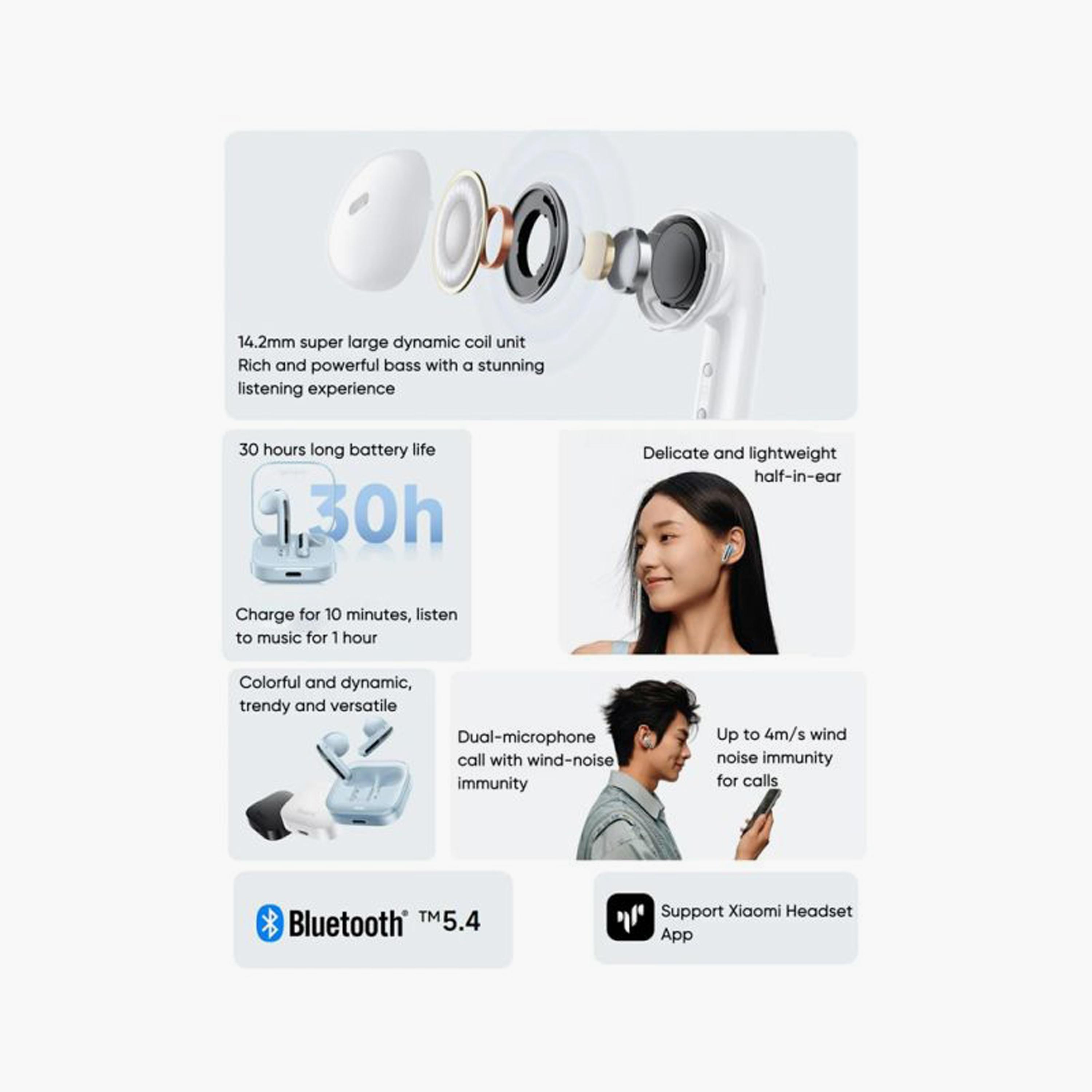 Xiaomi Redmi Buds 6 Active - Black | BHR8396GL-electronics-headphonesandearphones-image-2