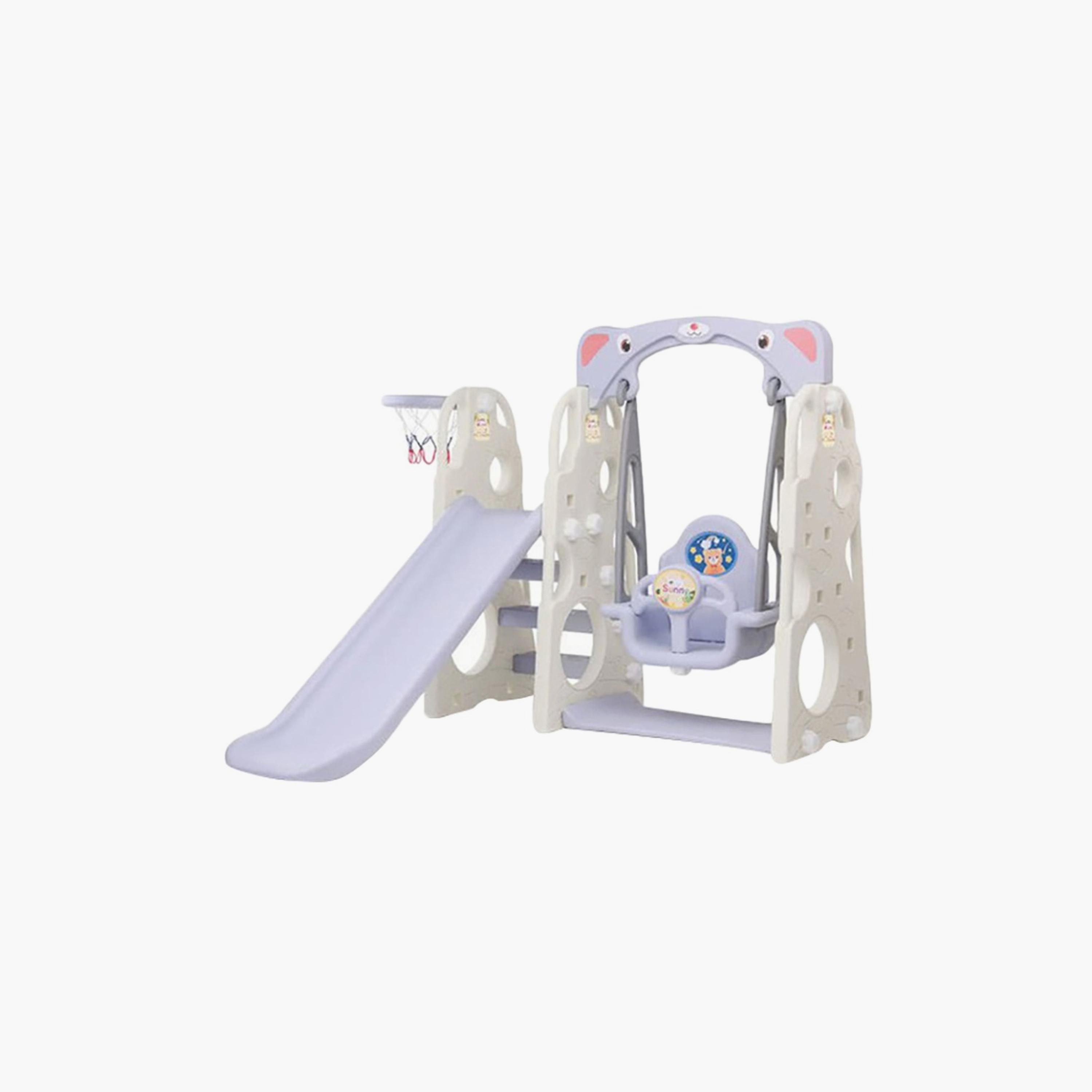 زحليقة وأرجوحة لاف كيدز - بيضاء من مايتس-toys-outdoor-slidesandswings-image-1