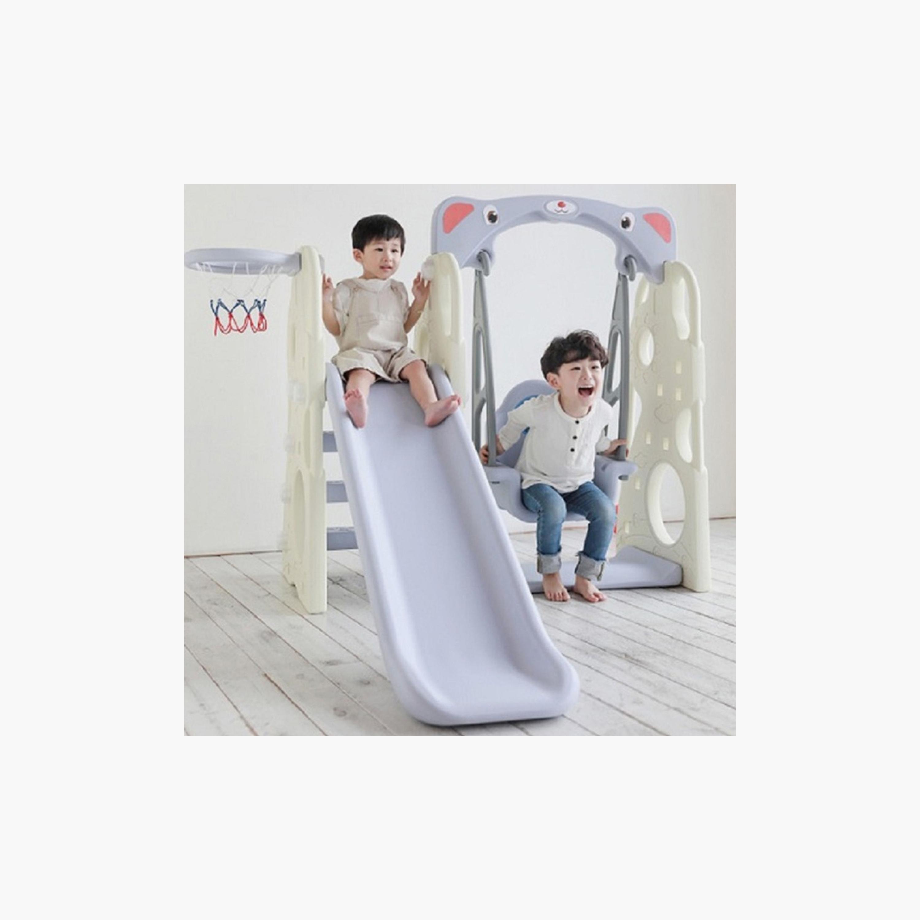 زحليقة وأرجوحة لاف كيدز - بيضاء من مايتس-toys-outdoor-slidesandswings-image-2