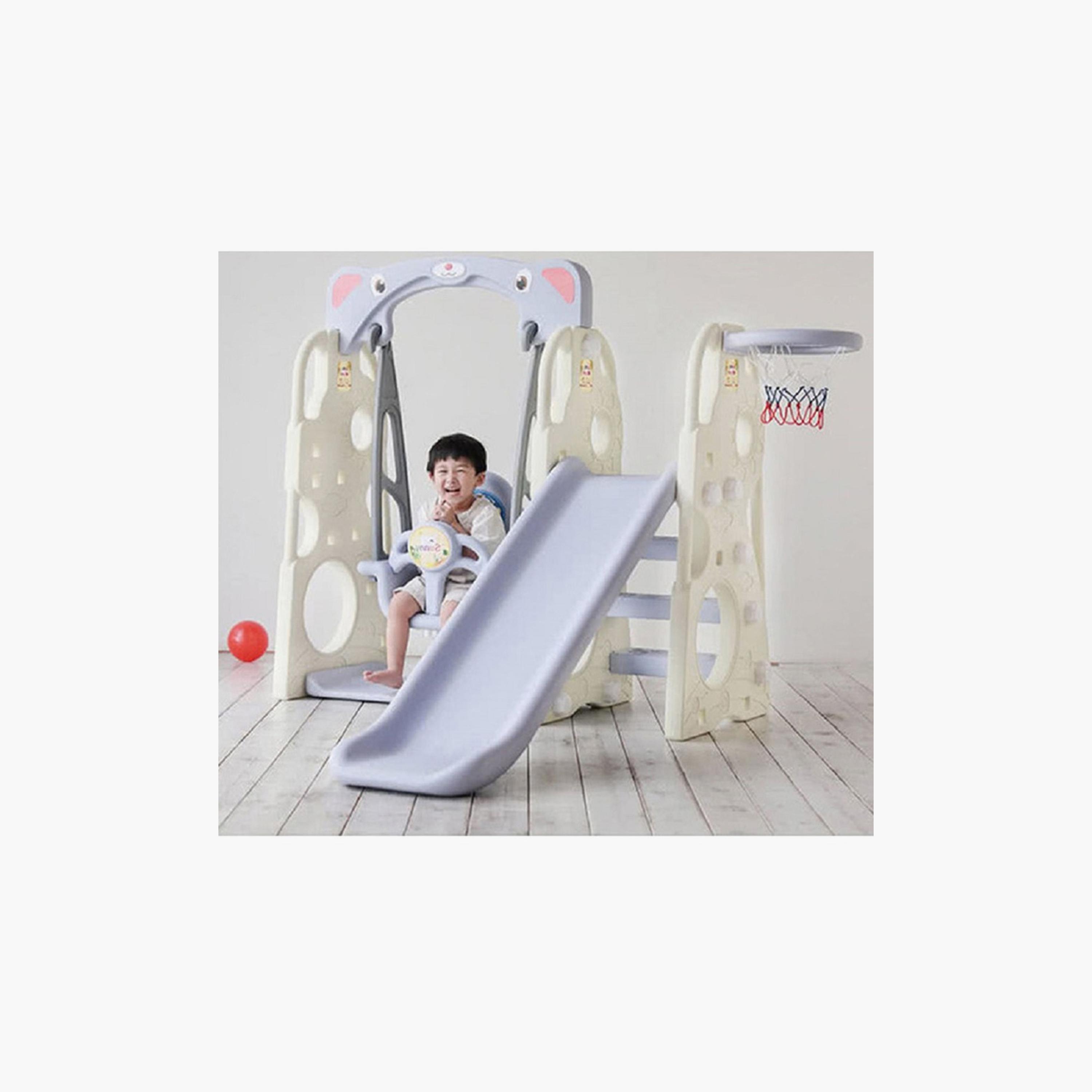 زحليقة وأرجوحة لاف كيدز - بيضاء من مايتس-toys-outdoor-slidesandswings-image-3