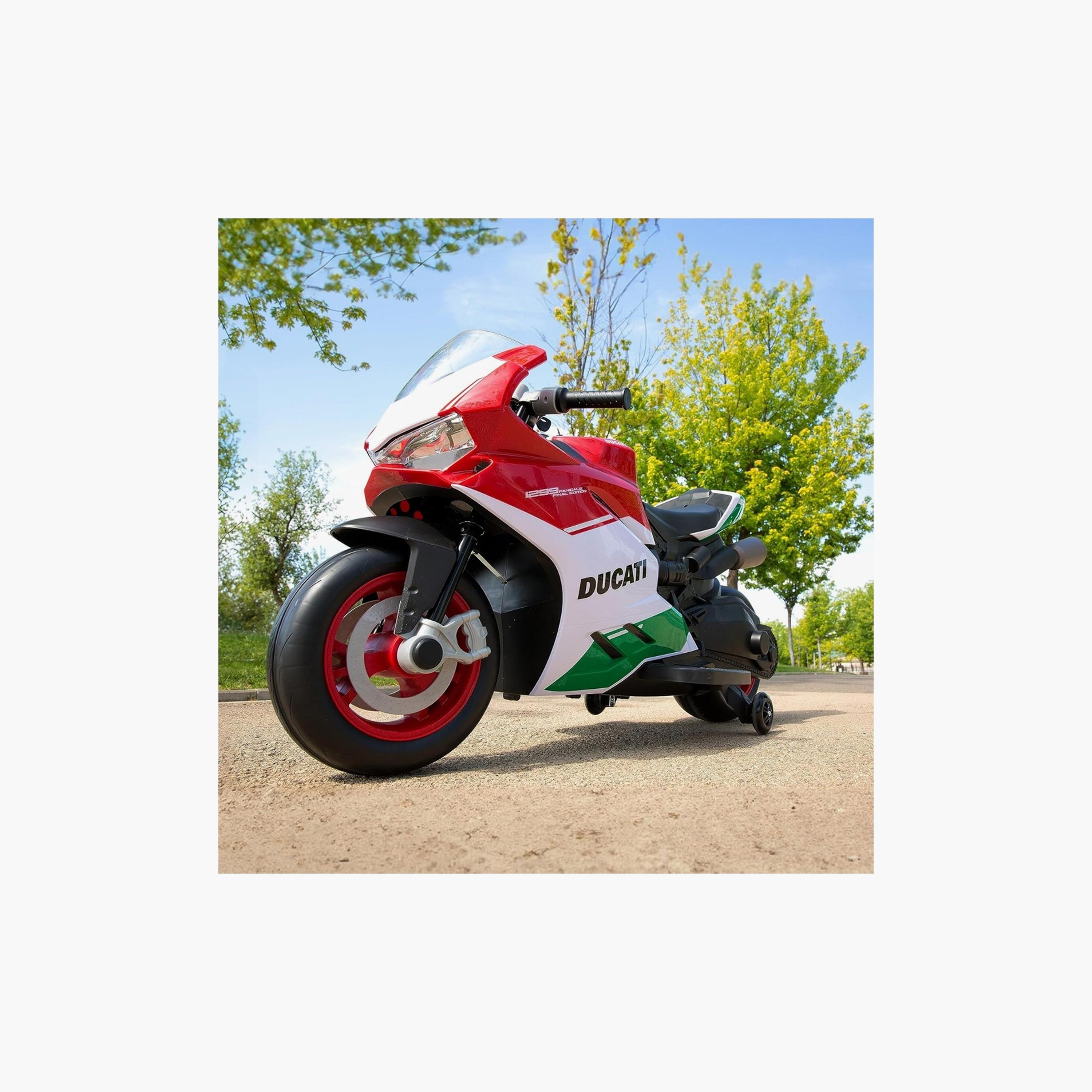 MYTS 12V Electric Ducati Sport Ride-On Bike - Red-toys-outdoor-bikesandrideons-manualrideons-image-3