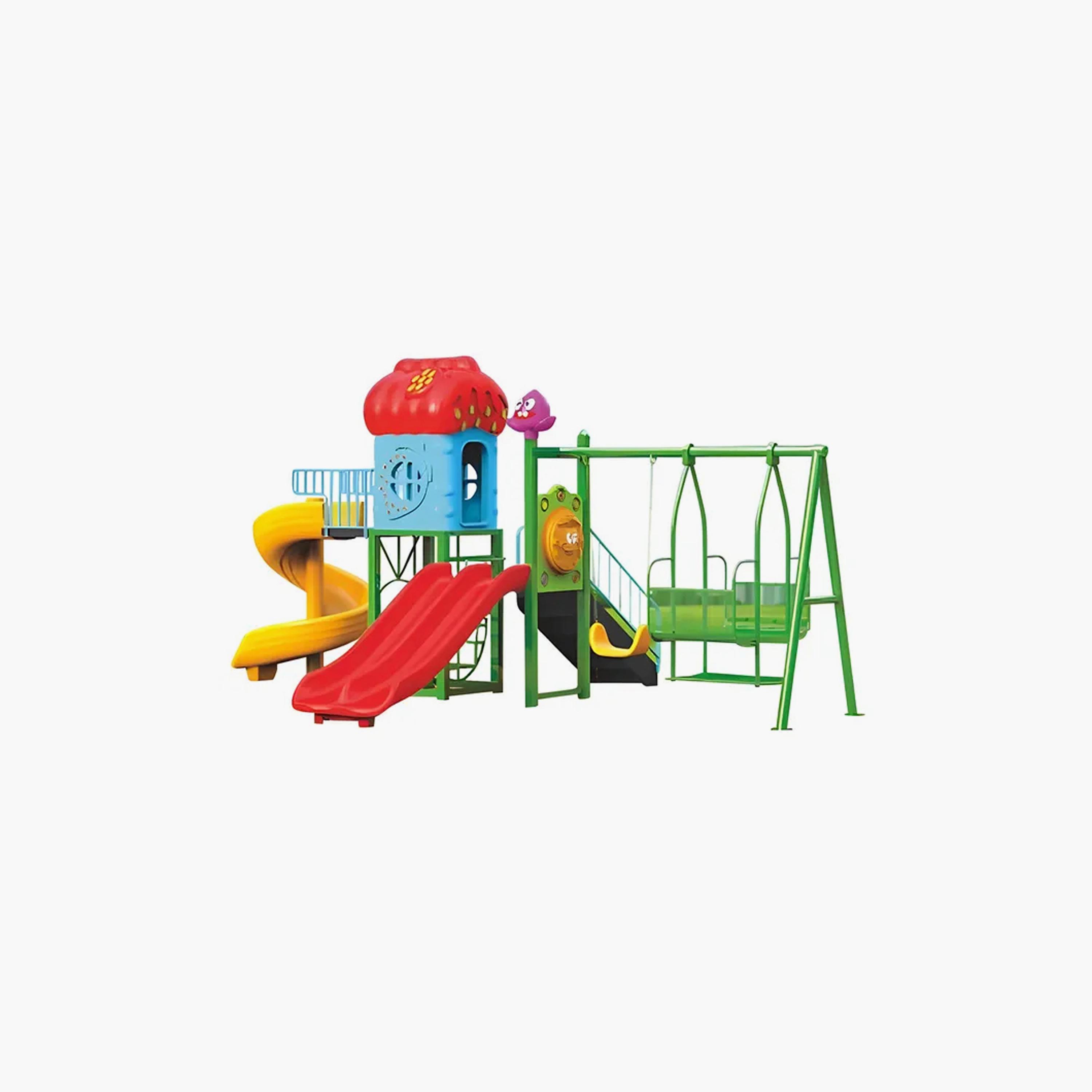 MYTS Backyard Playcentre with Slide & Double Swings - Assorted-toys-outdoor-playhousesandplayards-image-2