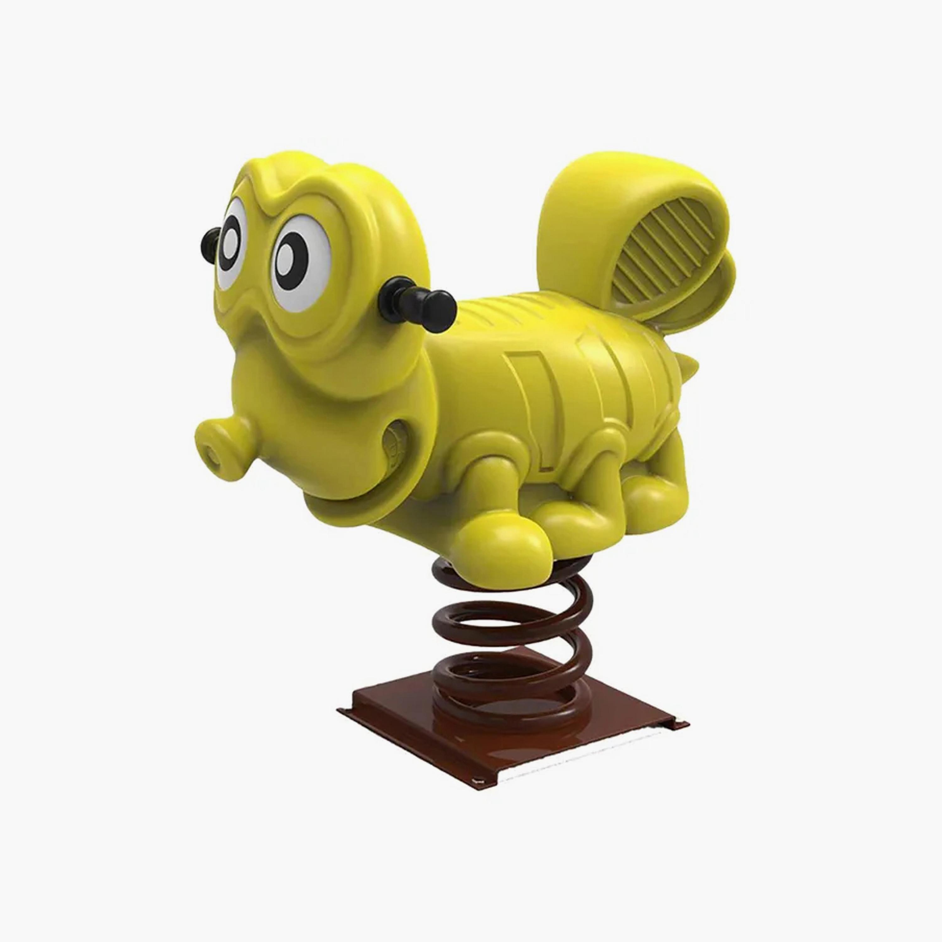 MYTS Backyard Outdoor Pony Spring Rider - Yellow-toys-outdoor-bikesandrideons-manualrideons-image-1