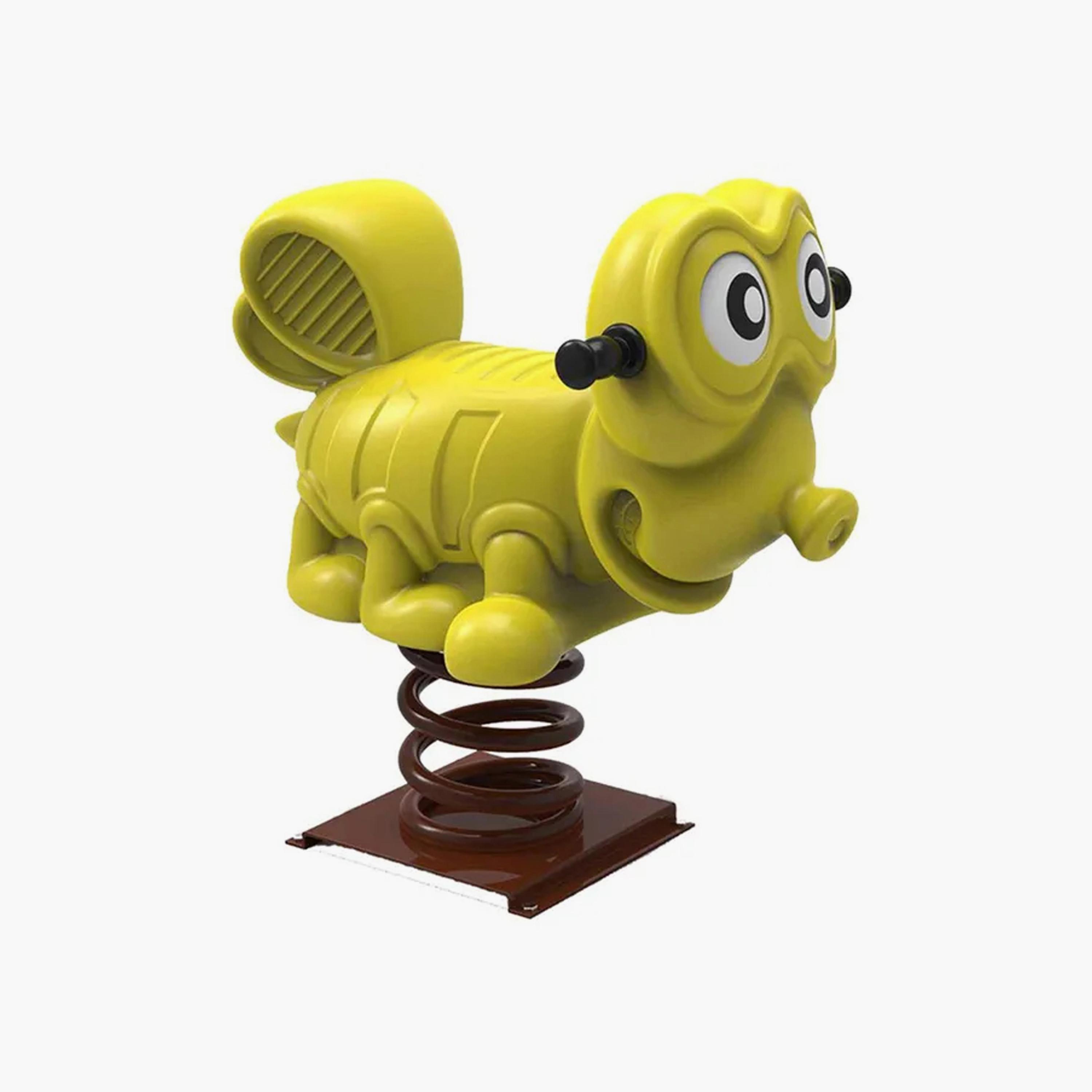MYTS Backyard Outdoor Pony Spring Rider - Yellow-toys-outdoor-bikesandrideons-manualrideons-image-2